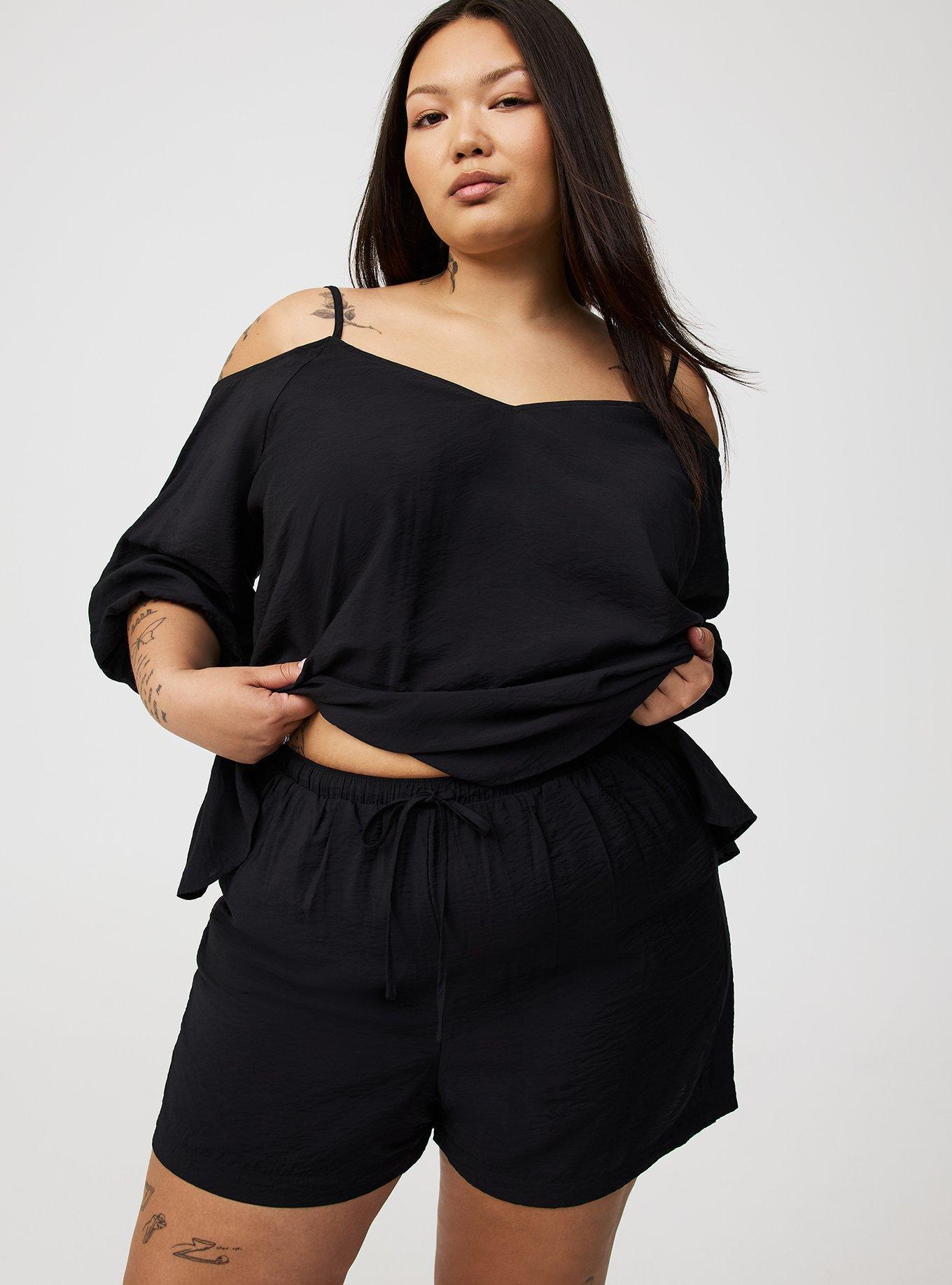 Pull-On Crinkle Rayon Short Product Image