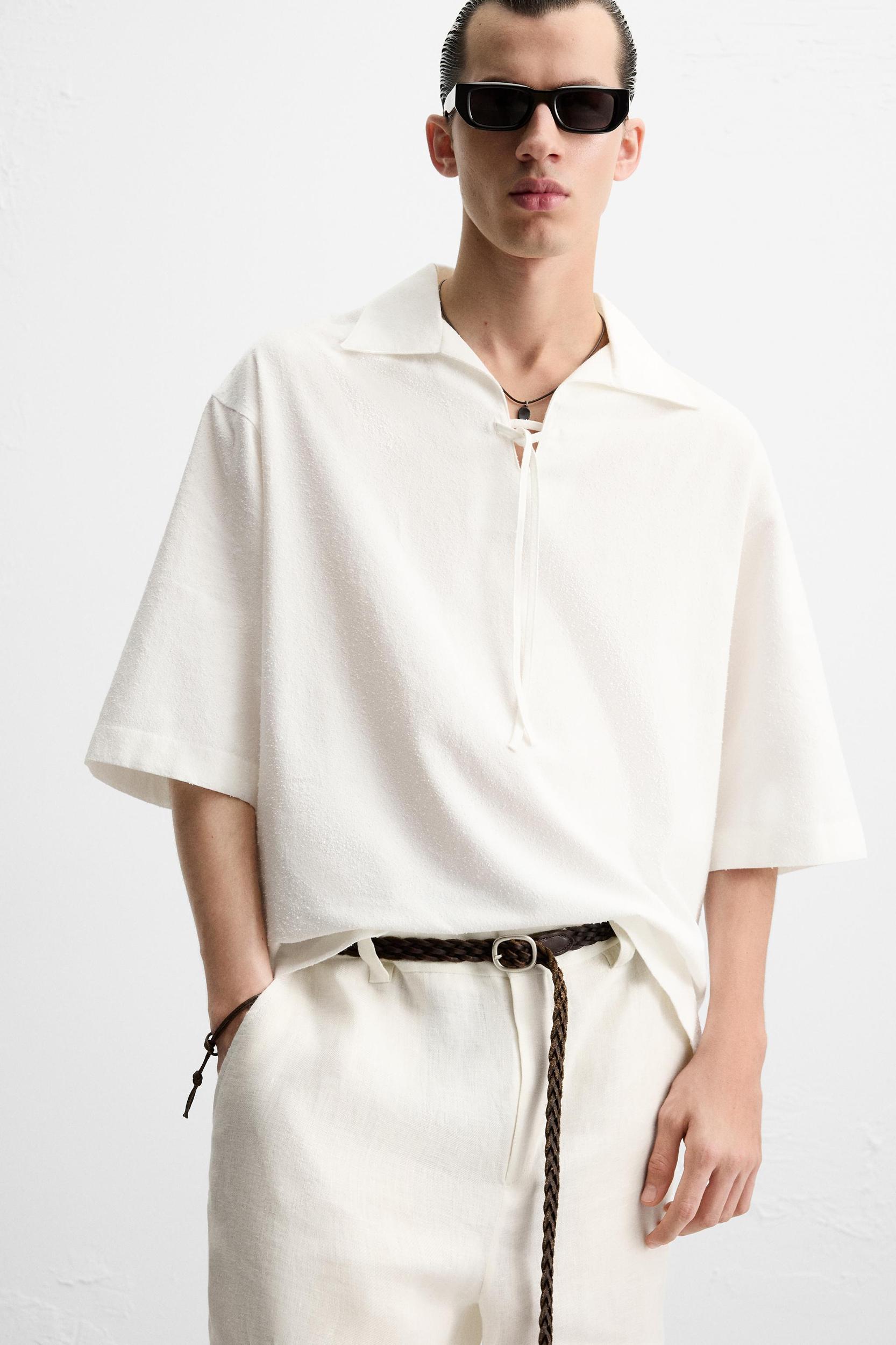 BOUCLÉ TEXTURE SHIRT Product Image