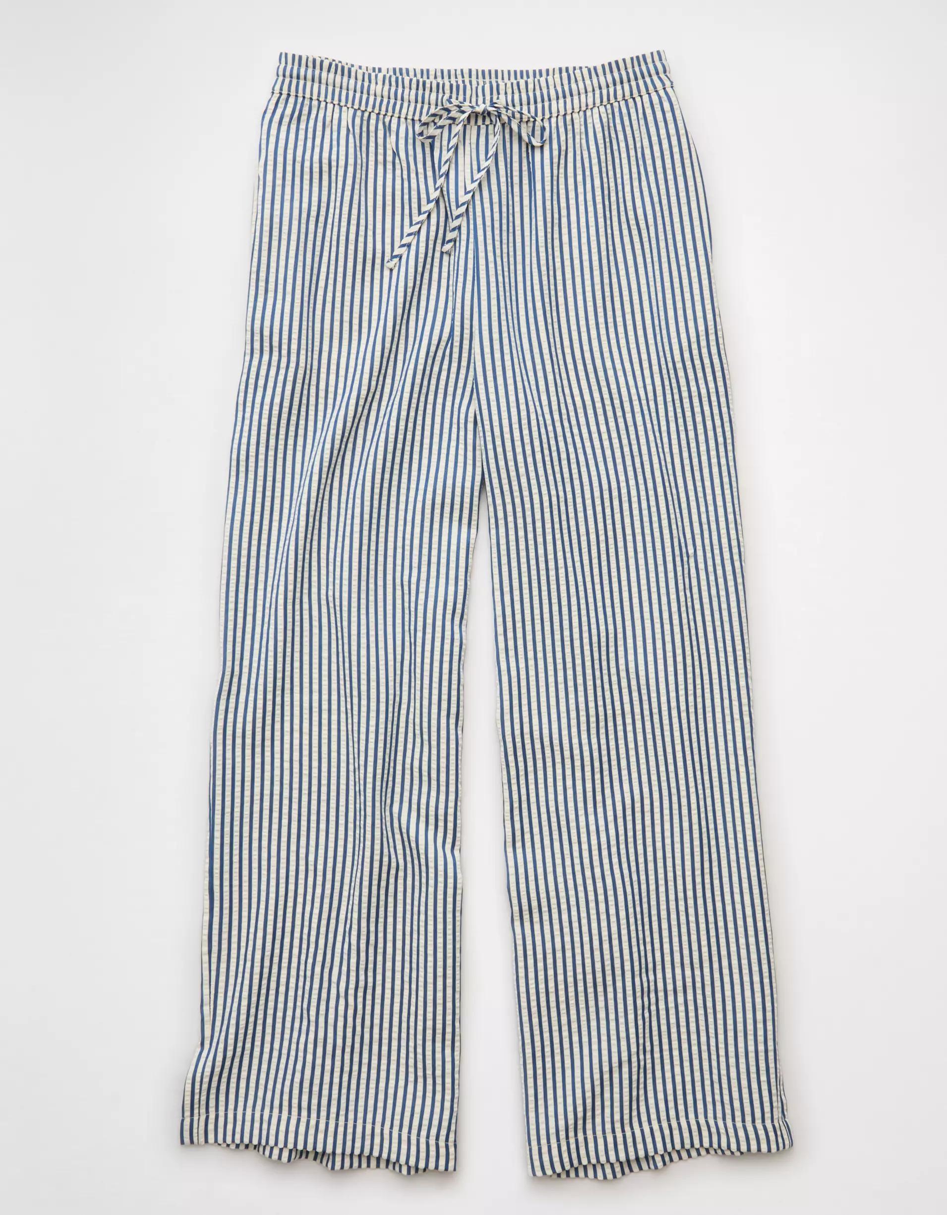 AE High-Waisted Seersucker Pant Product Image