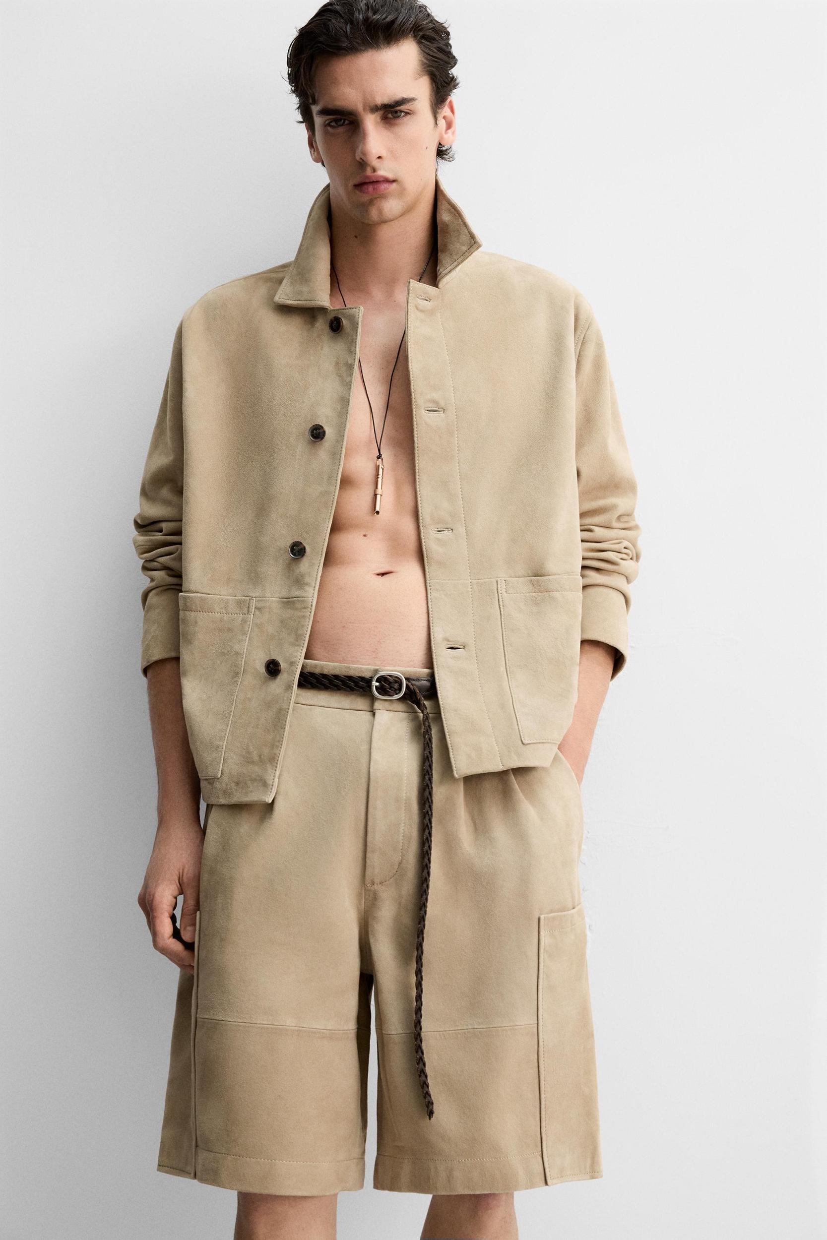 SUEDE OVERSHIRT Product Image