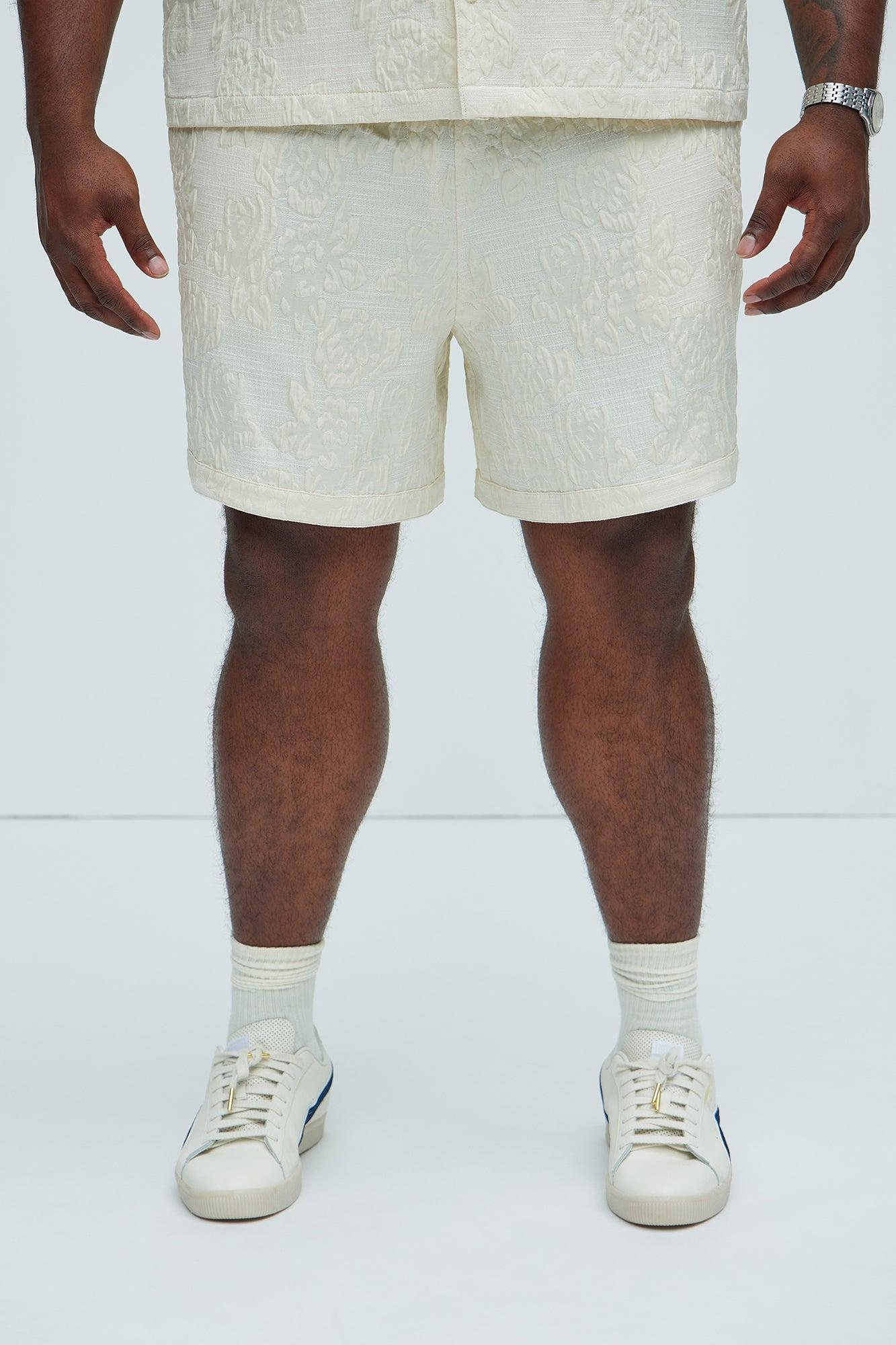 Bartlett Jacquard Shorts - White/combo Product Image