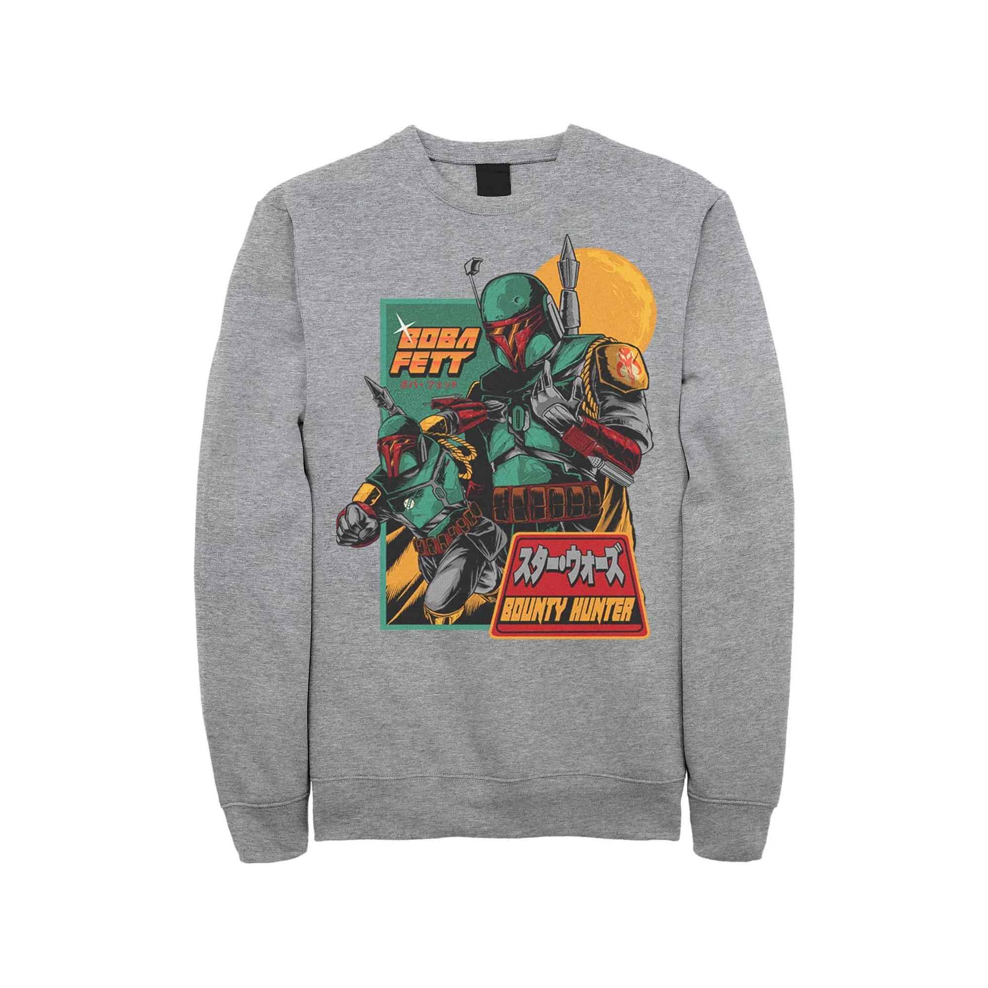 Men's Star Wars Mandalorian Soldier Kanji Sweatshirt, Size: Large, Black Product Image