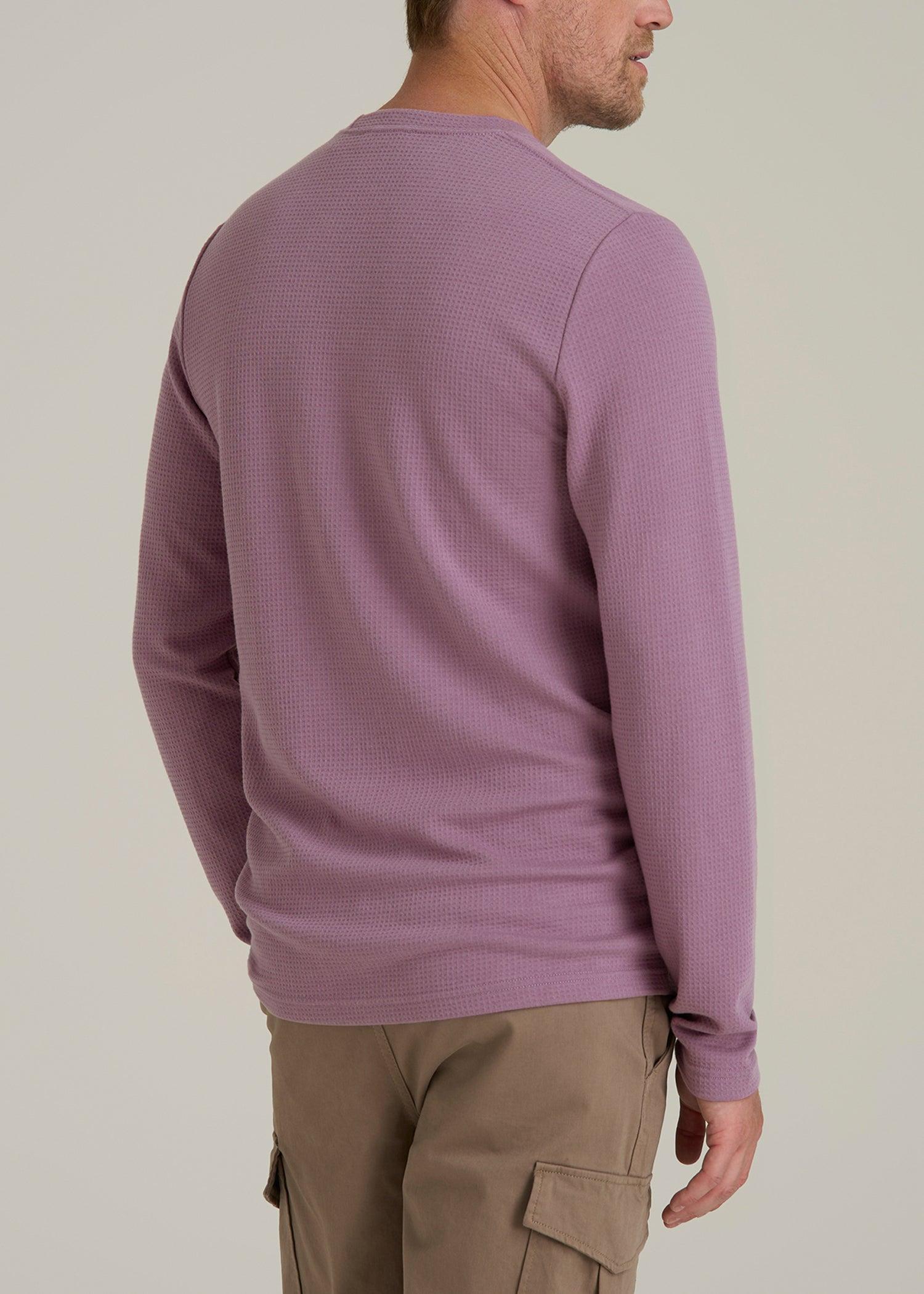 Cloud Knit Waffle Long Sleeve in Grapeade Male Product Image