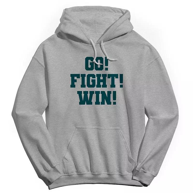 Men's Duke & Sons Go Fight Win Graphic Hoodie, Size: XXL, Gray Green Product Image