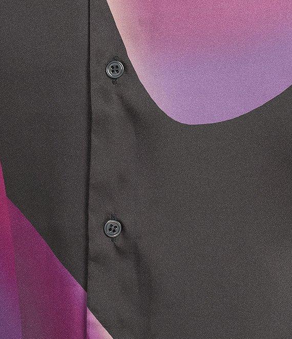 Murano Interdimensional Collection Slim Fit Lava Lamp Print Short Sleeve Woven Camp Shirt Product Image