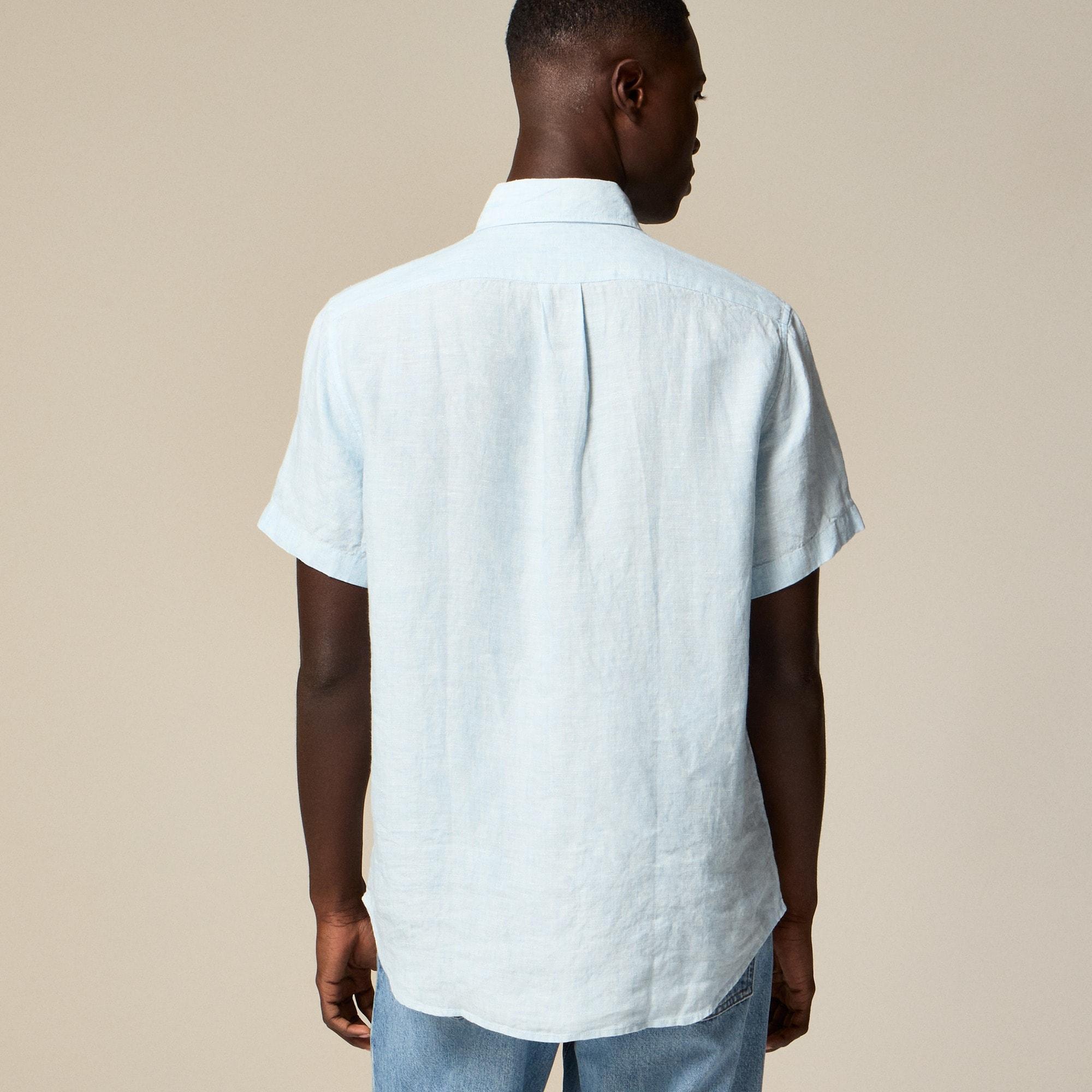 Short-sleeve Baird McNutt Irish linen shirt Product Image