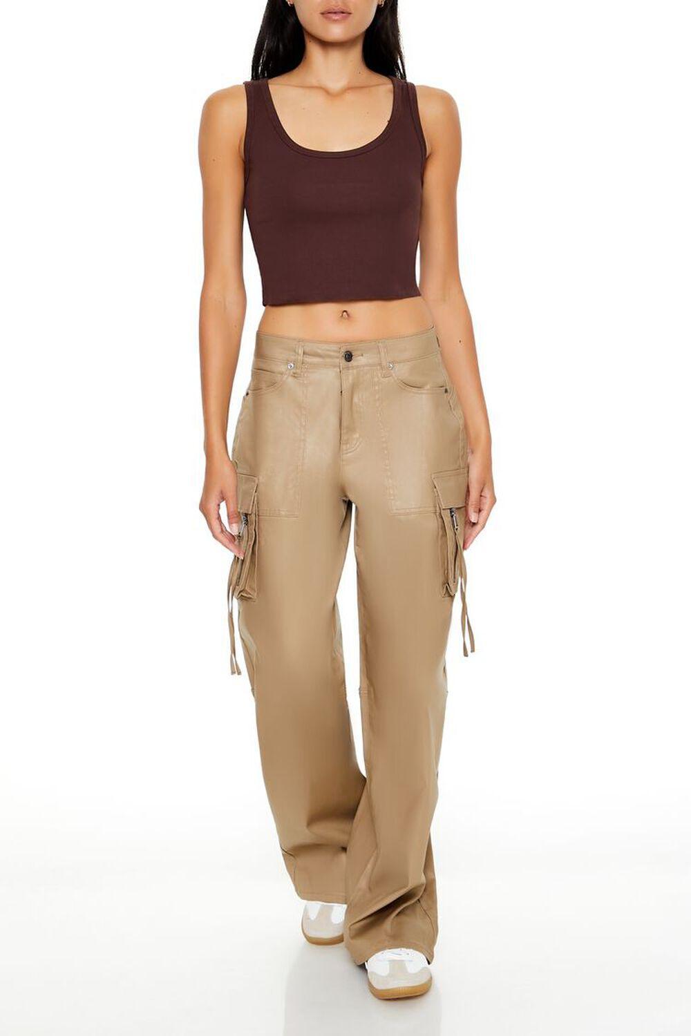 Cropped Rib-Knit Tank Top | Forever 21 Product Image