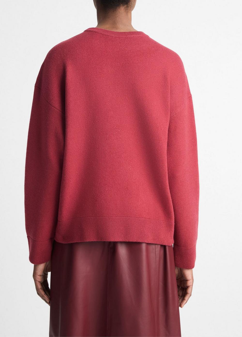 Womens Structured Wool-Blend Pullover, Raspberry, Size XS Vince Product Image