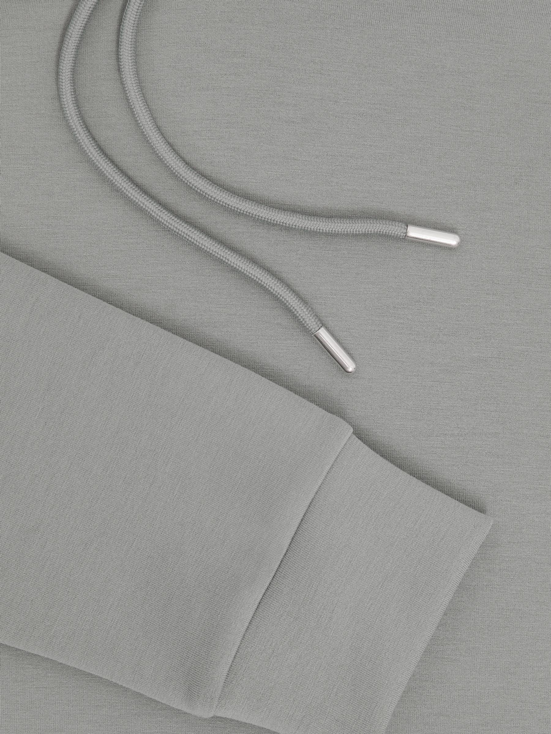 Interlock Jersey Hoodie in Flint Grey Product Image
