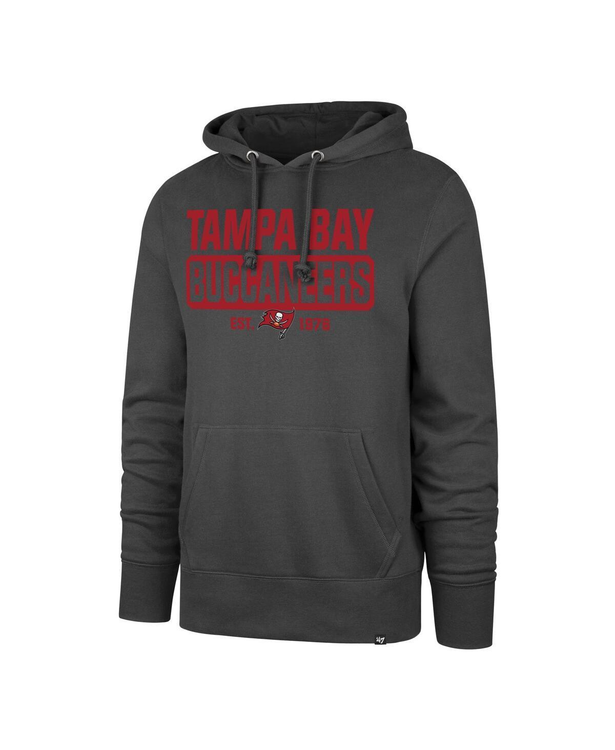 Mens 47 Pewter Tampa Bay Buccaneers Box Out Headline Pullover Hoodie Product Image
