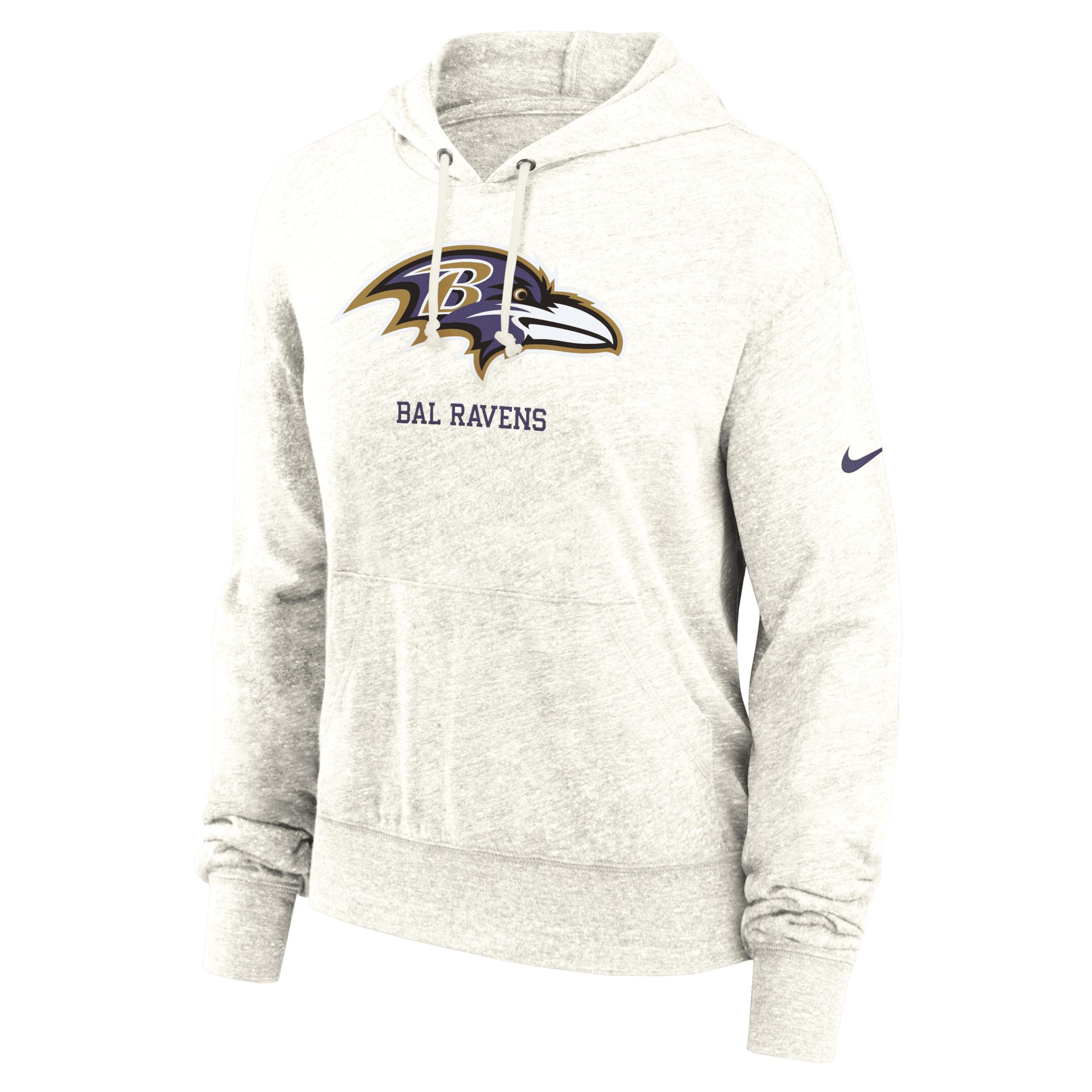 Baltimore Ravens Gym Vintage Women's Nike NFL Pullover Hoodie Product Image
