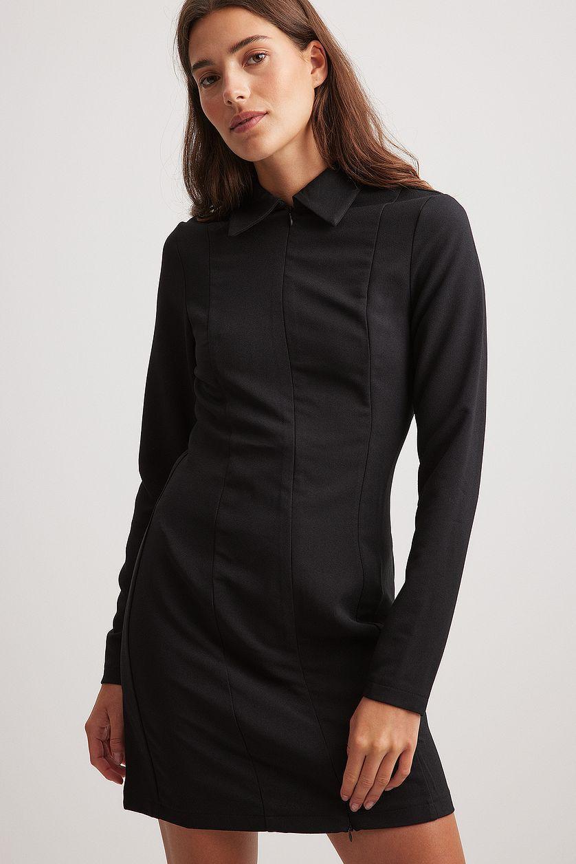 Zip Mini Dress Product Image
