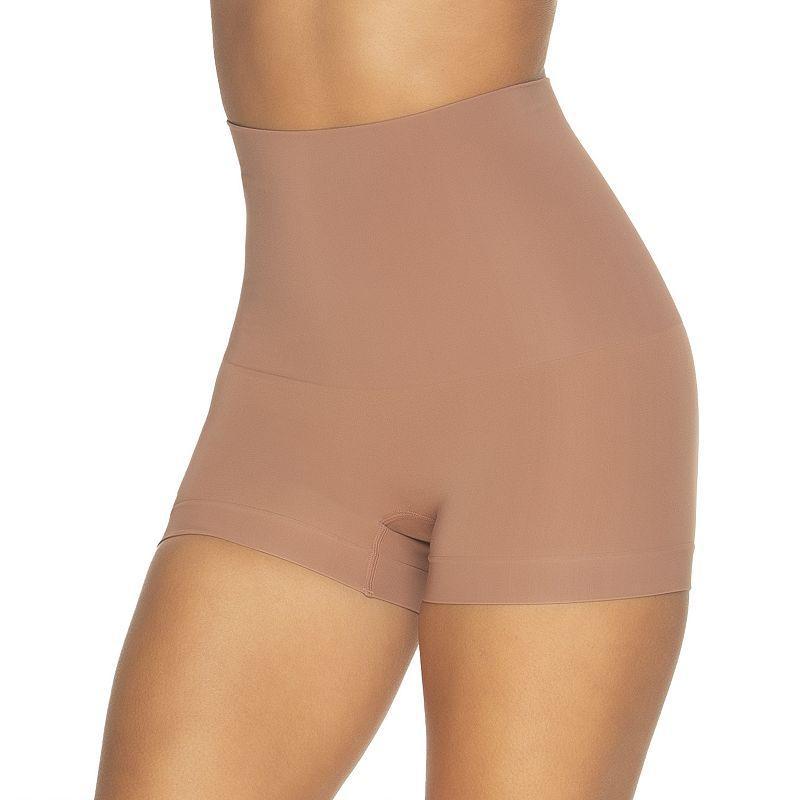 Women's Jezebel Fusion Waist Firm Control Shaping Boyshort 710161, Size: XL, Brown Cca Product Image