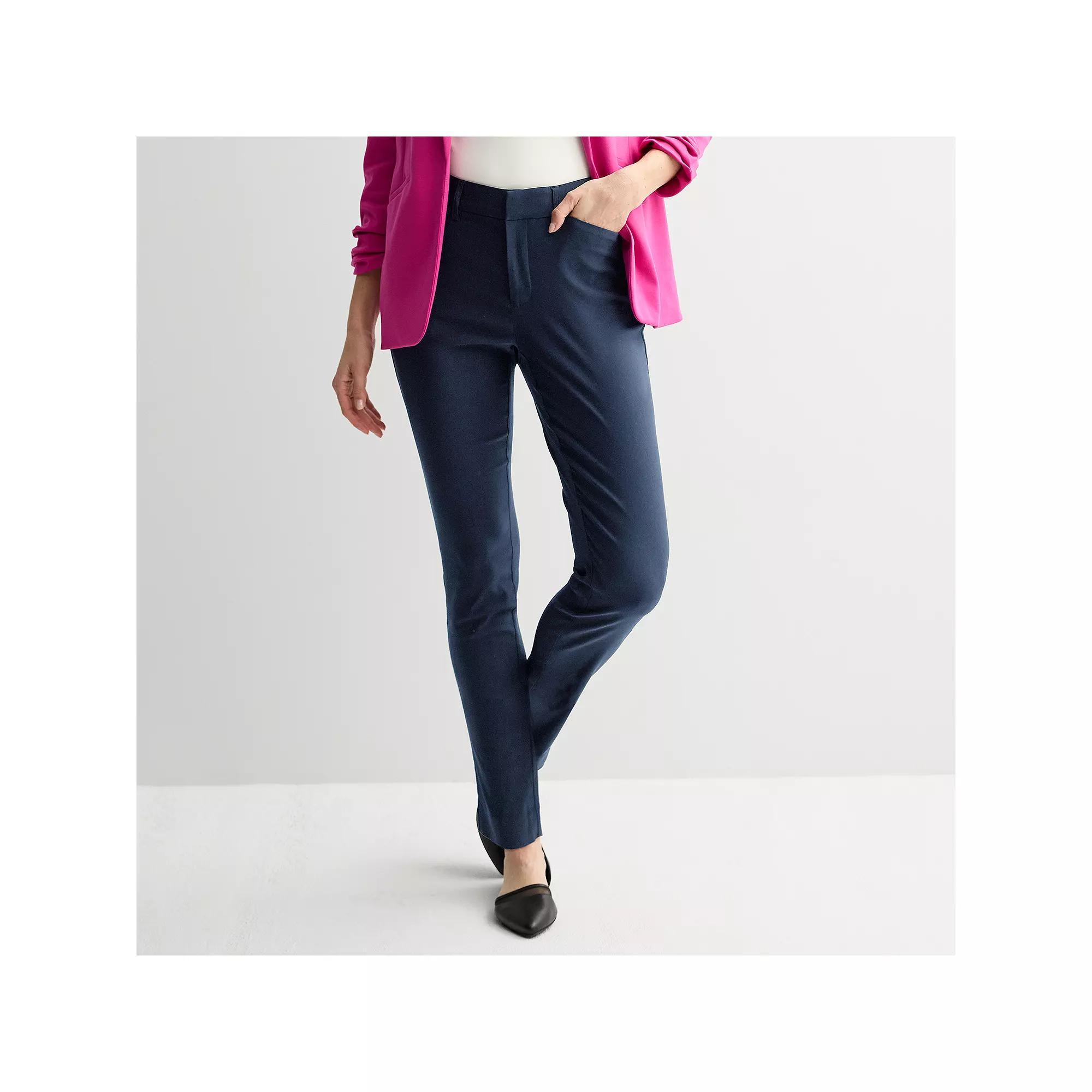 Women's Nine West Slim Ankle Pants, Size: 2, Resolute Blue Product Image