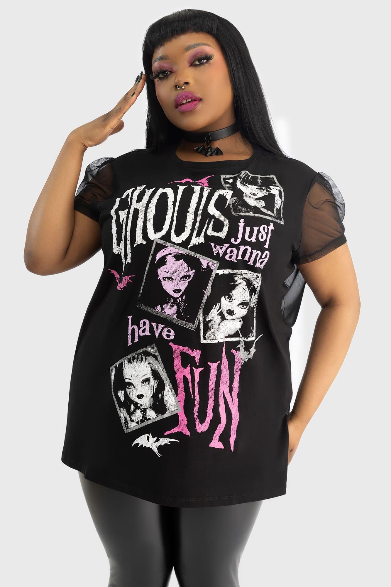 Ghoul Friends Sheer Combo Top Female Product Image