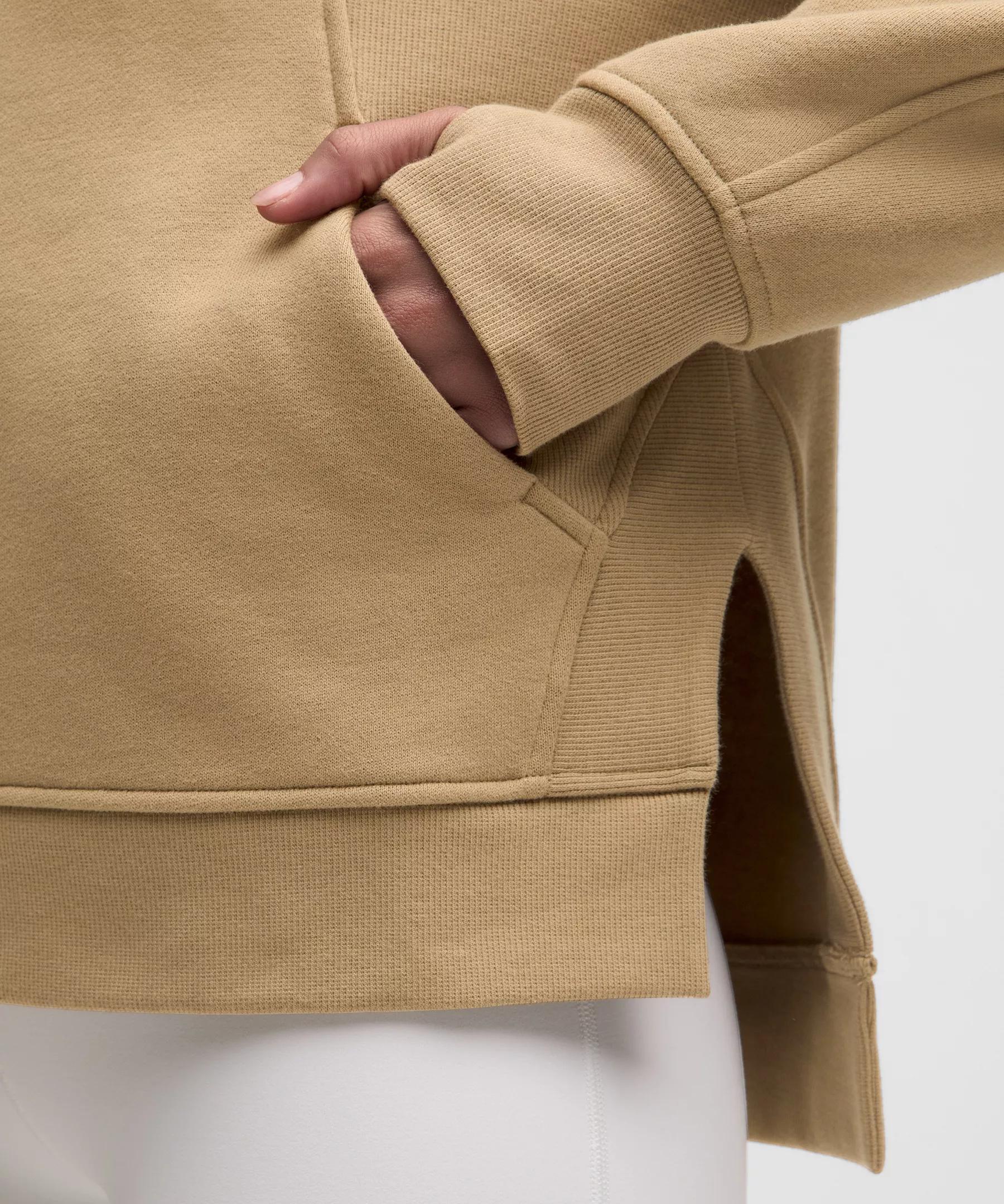 Scuba Oversized Side-Slit Hoodie Product Image