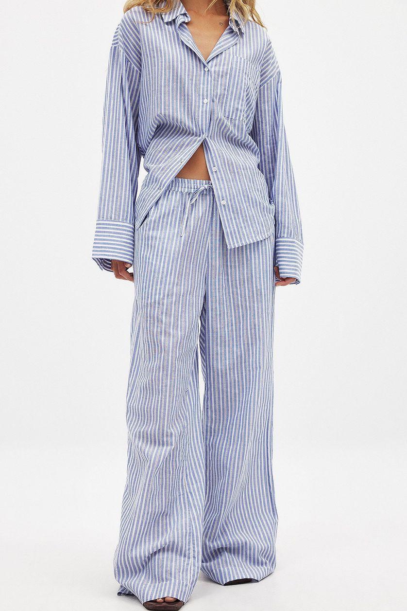 Crochet Insert Mid Waist pants Product Image