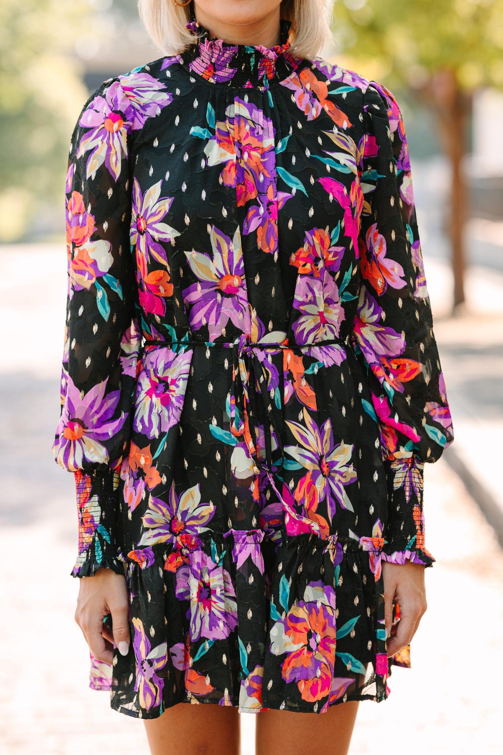 Fate: It's All True Black Floral Dress Female Product Image