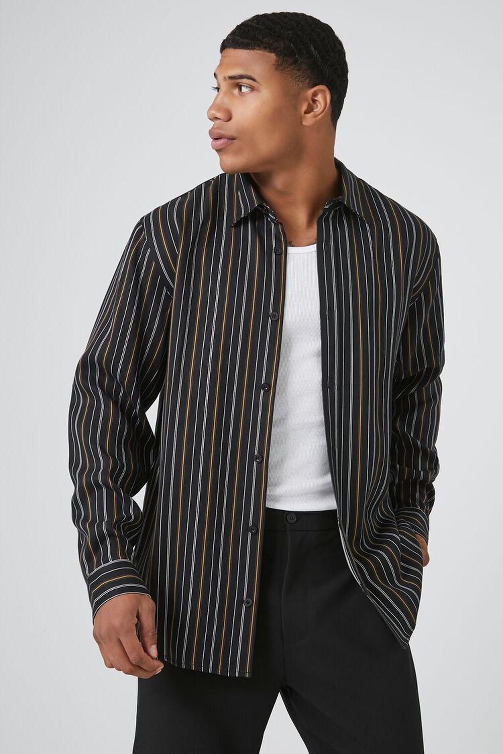 Striped Lyocell Shirt | Forever 21 Product Image