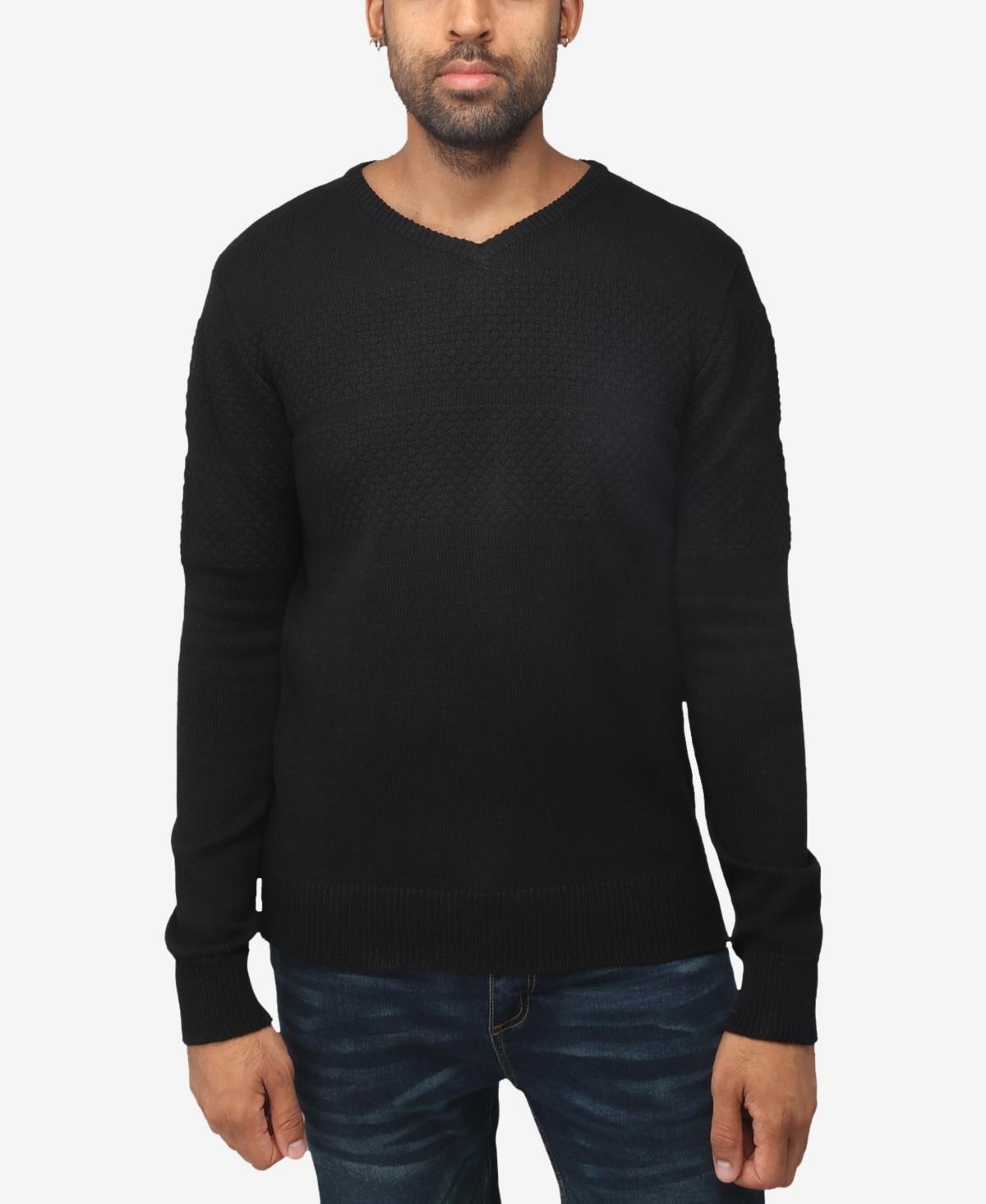 X RAY Men's Slim Fit Pullover V-Neck Sweater, Sweater for Men Fall Winter Product Image