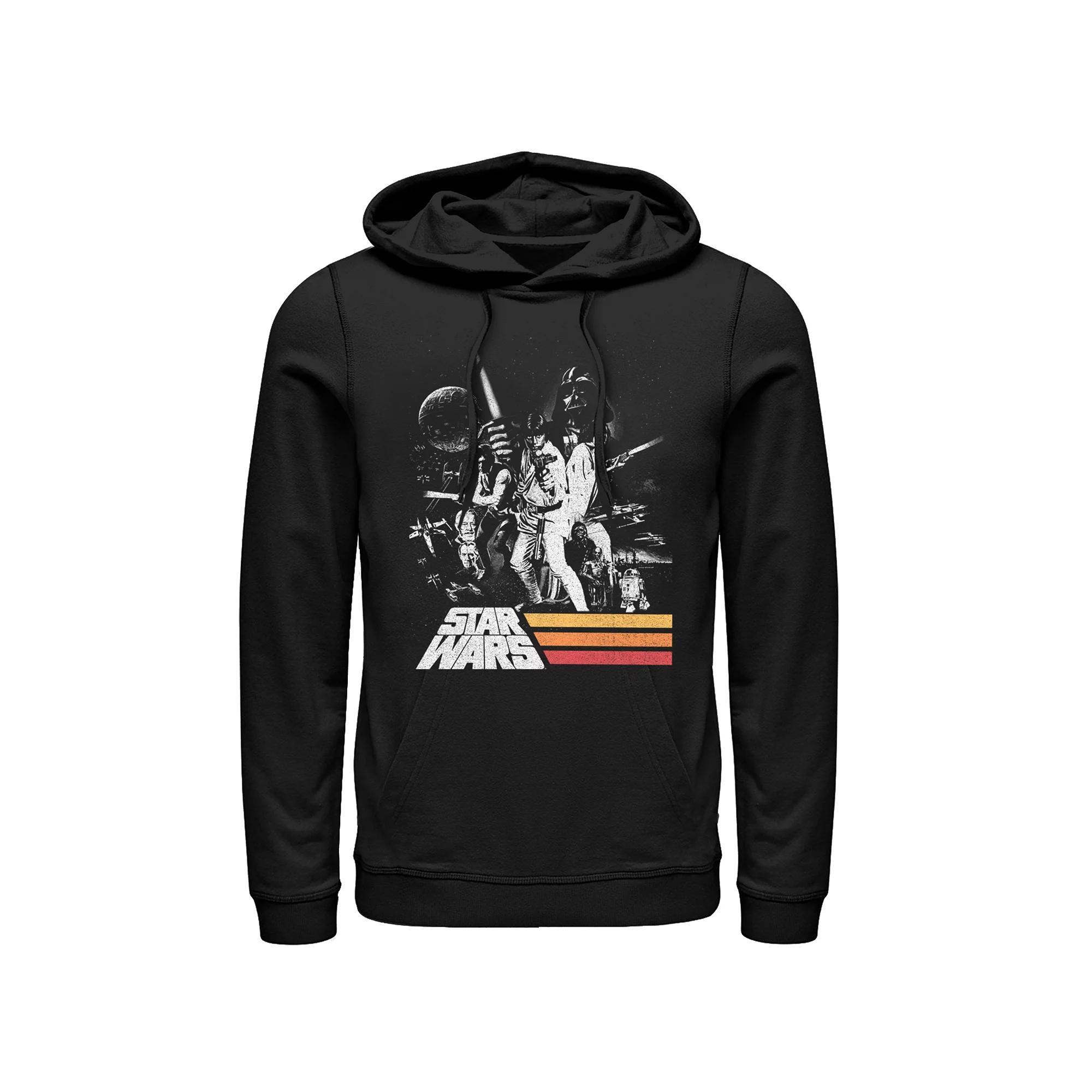 Men's Star Wars Classic Poster Pullover Hoodie, Size: Large, Black Product Image