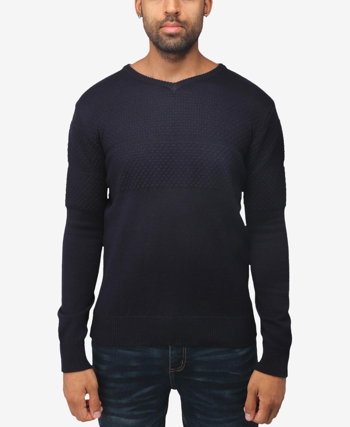 X RAY Men's Slim Fit Pullover V-Neck Sweater, Sweater for Men Fall Winter Product Image