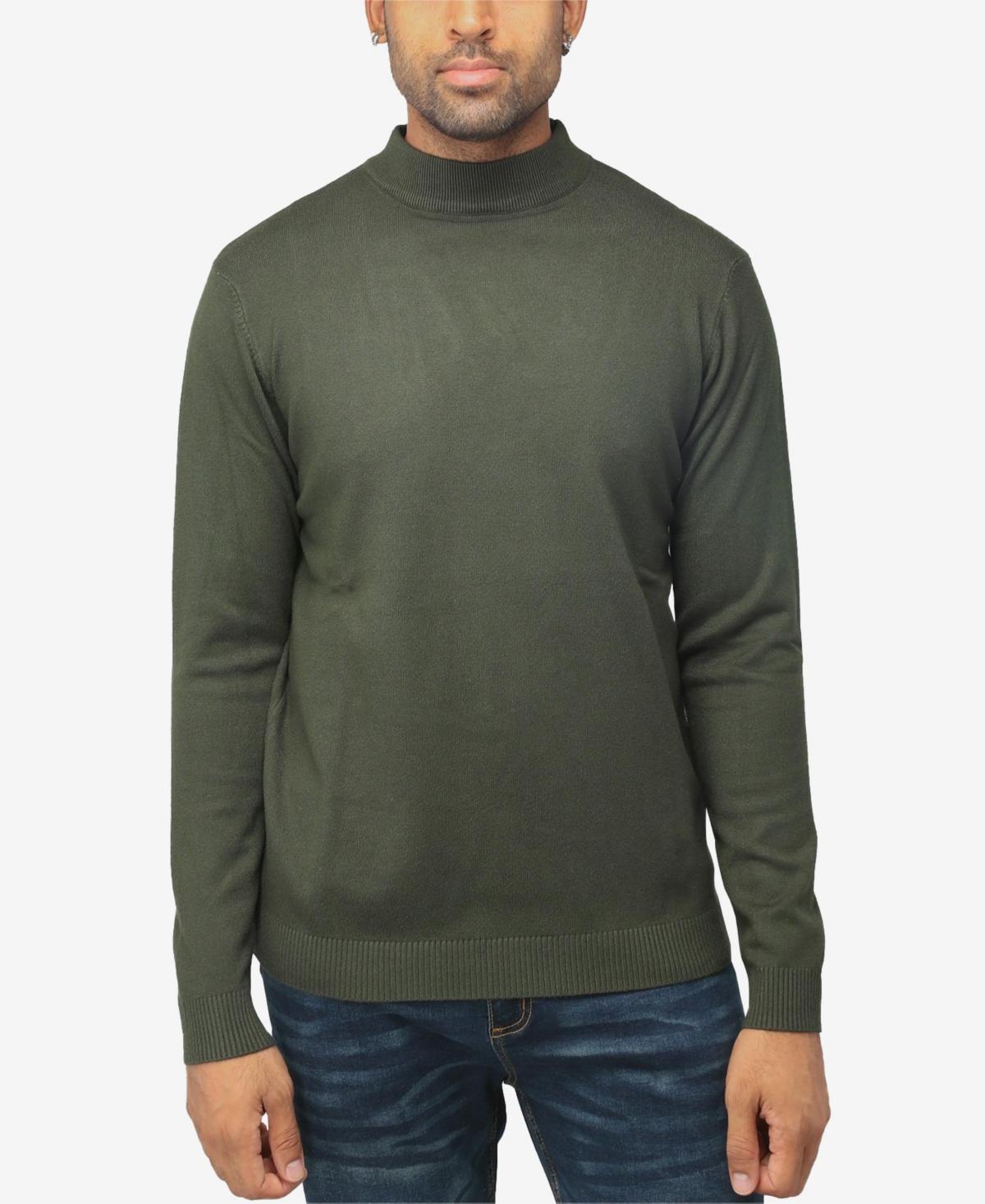 Men's Xray Regular-Fit Mockneck Sweater, Size: 3XL, Brown Product Image