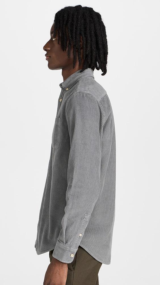 Portuguese Flannel Lobo Corduroy Shirt Anthracite XXL Product Image