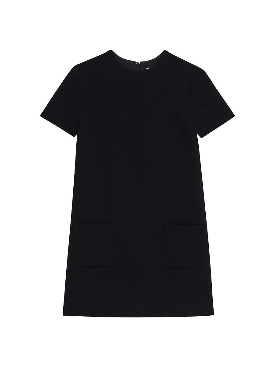 Womens Short-Sleeve A-Line Shift Minidress Product Image