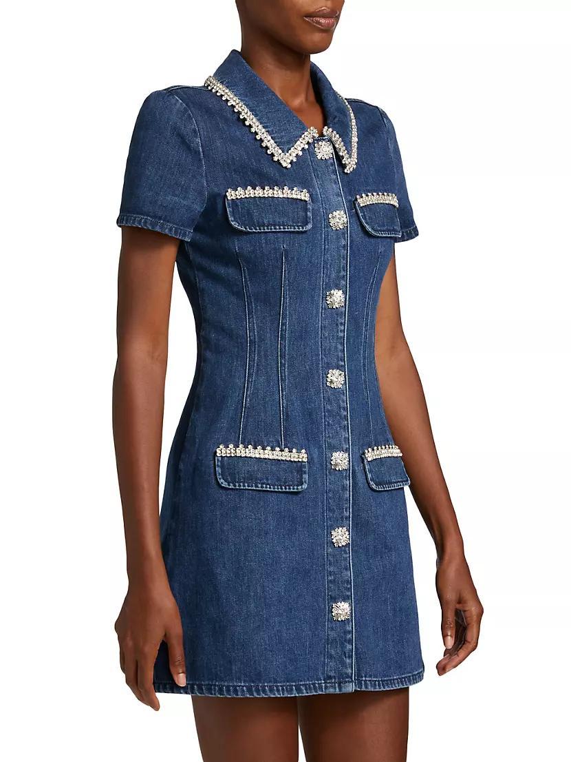 Embellished Denim Minidress Product Image
