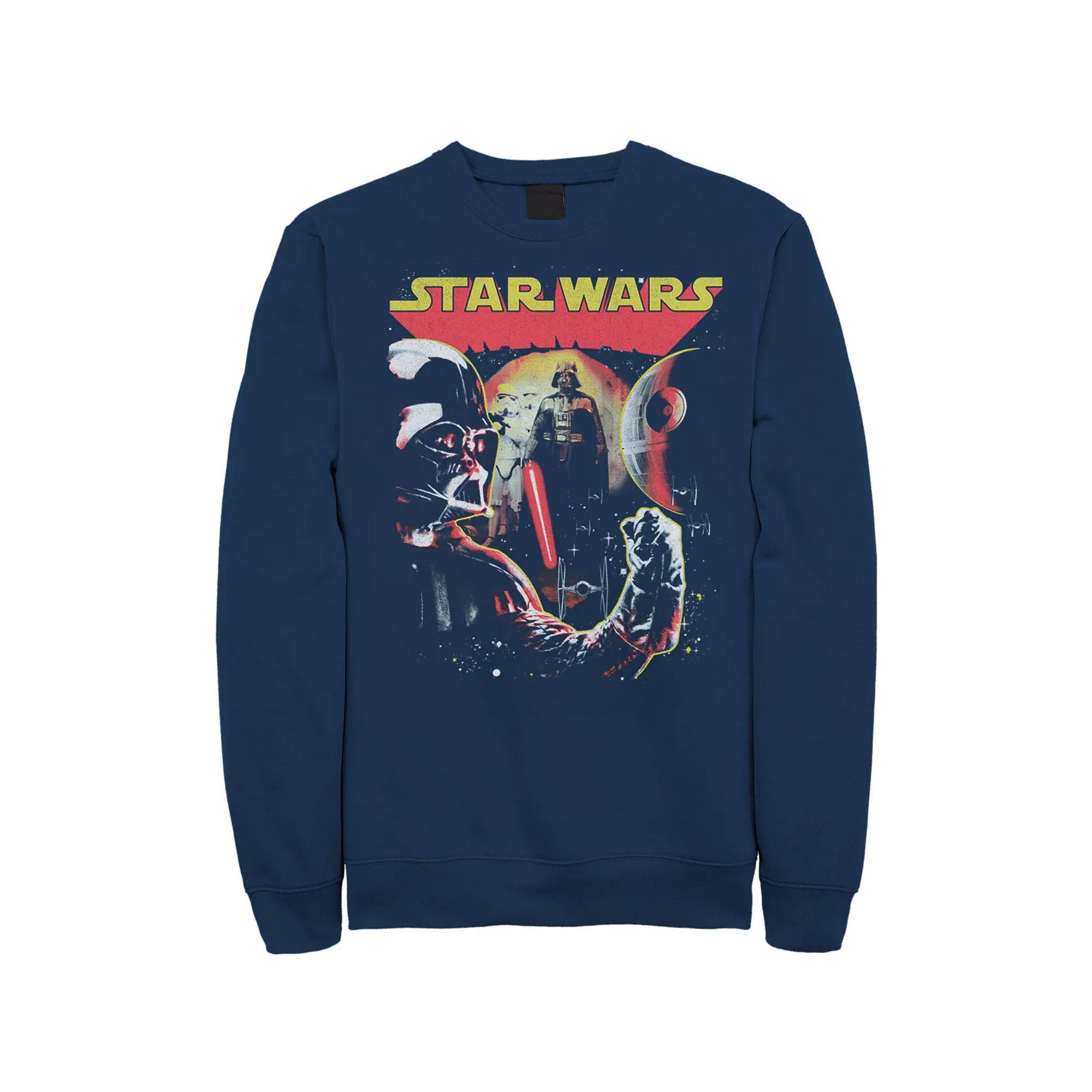 Men's Star Wars Darth Vader Collage Of Views Sweatshirt, Size: XXL, Black Product Image