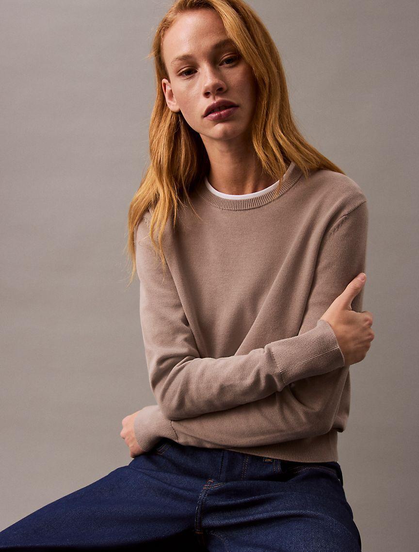 Smooth Cotton Sweater Product Image