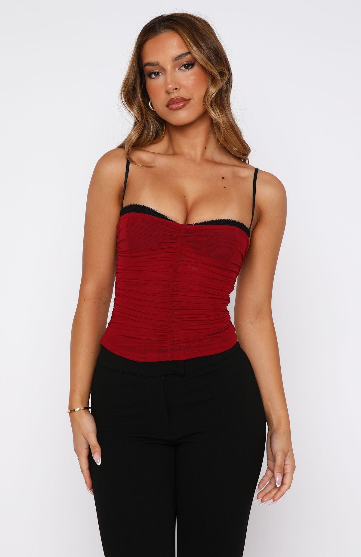 Remind Me Again Bustier Wine Product Image