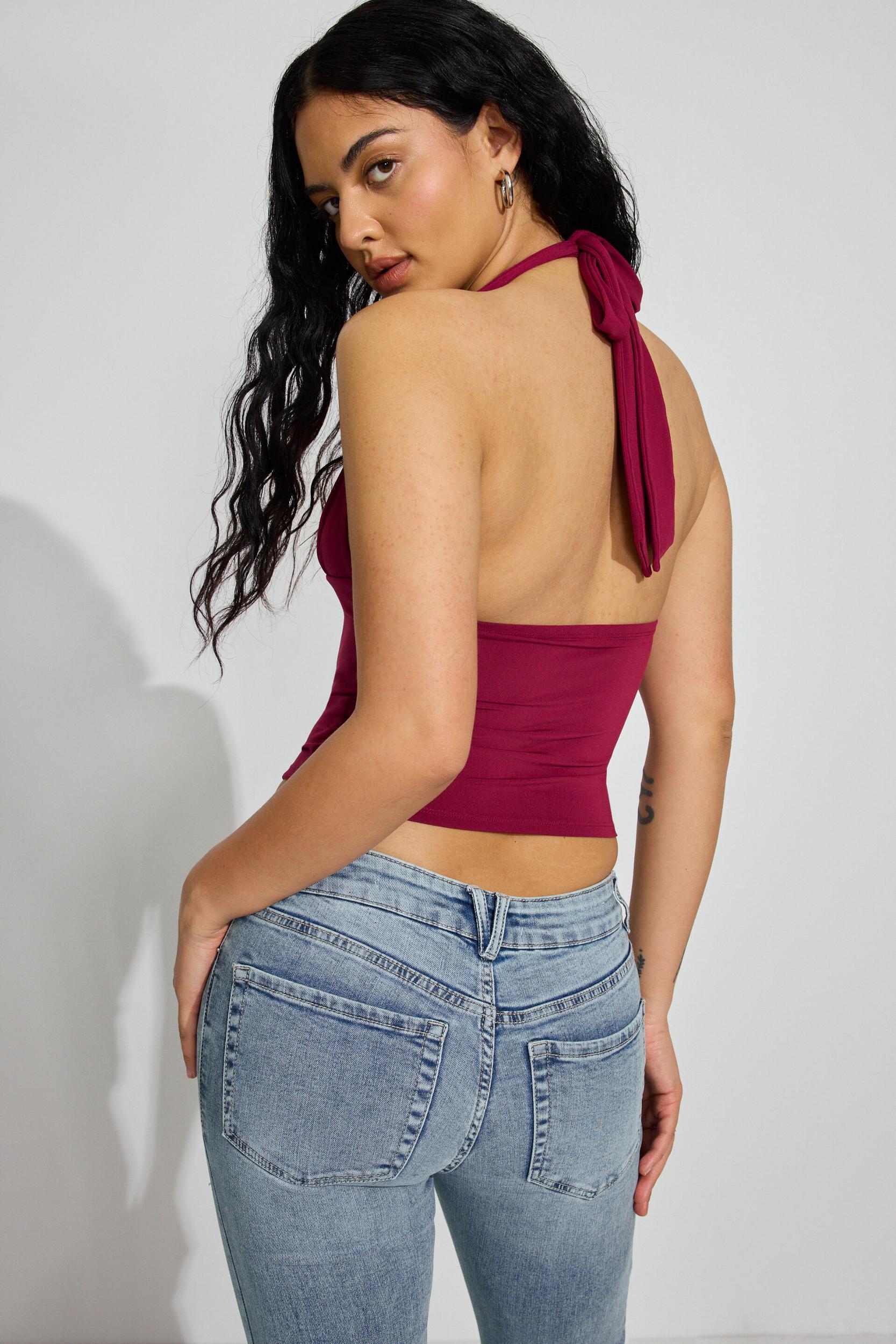 Pixie Plunge Halter Top Product Image