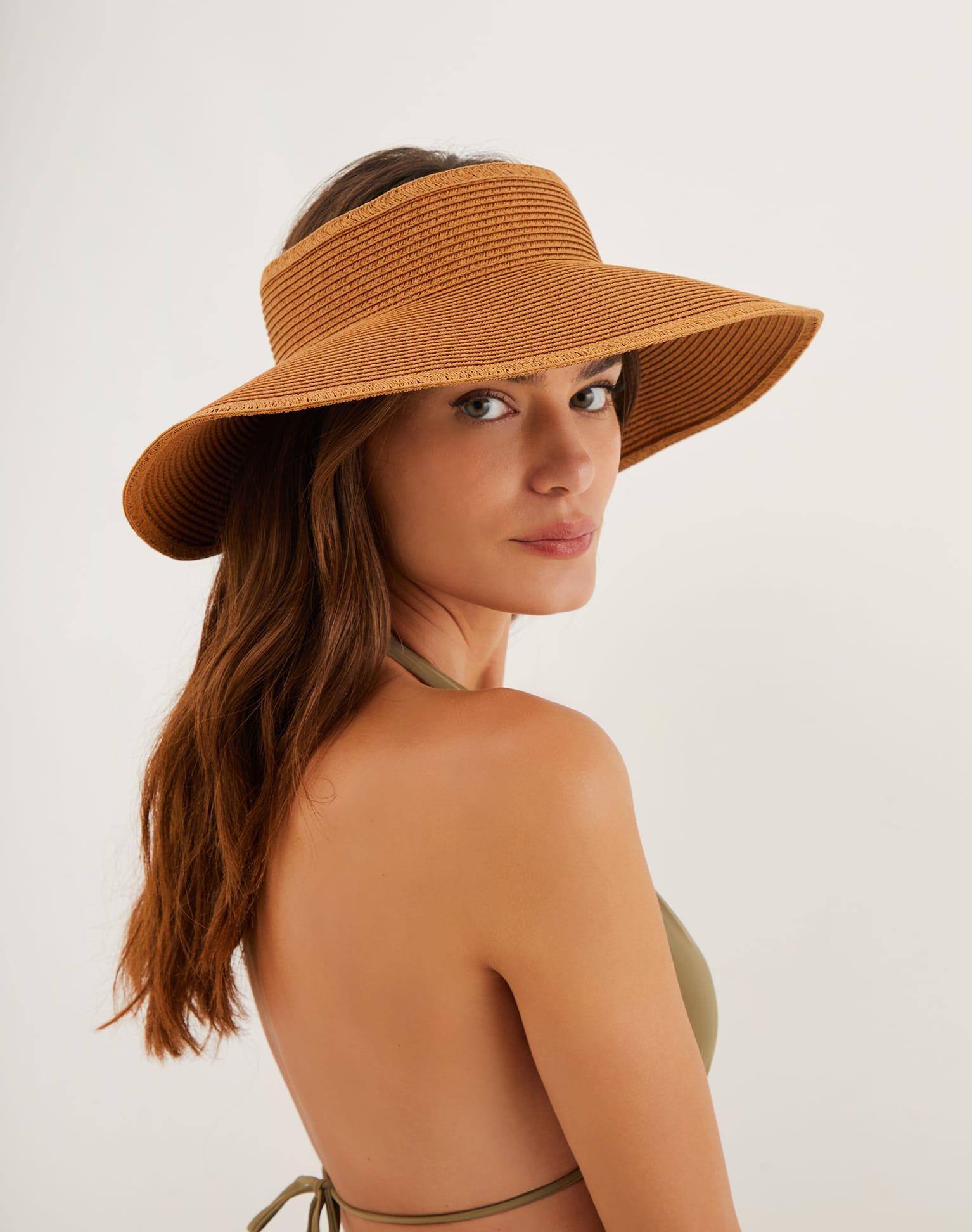 Straw Visor - Red Product Image