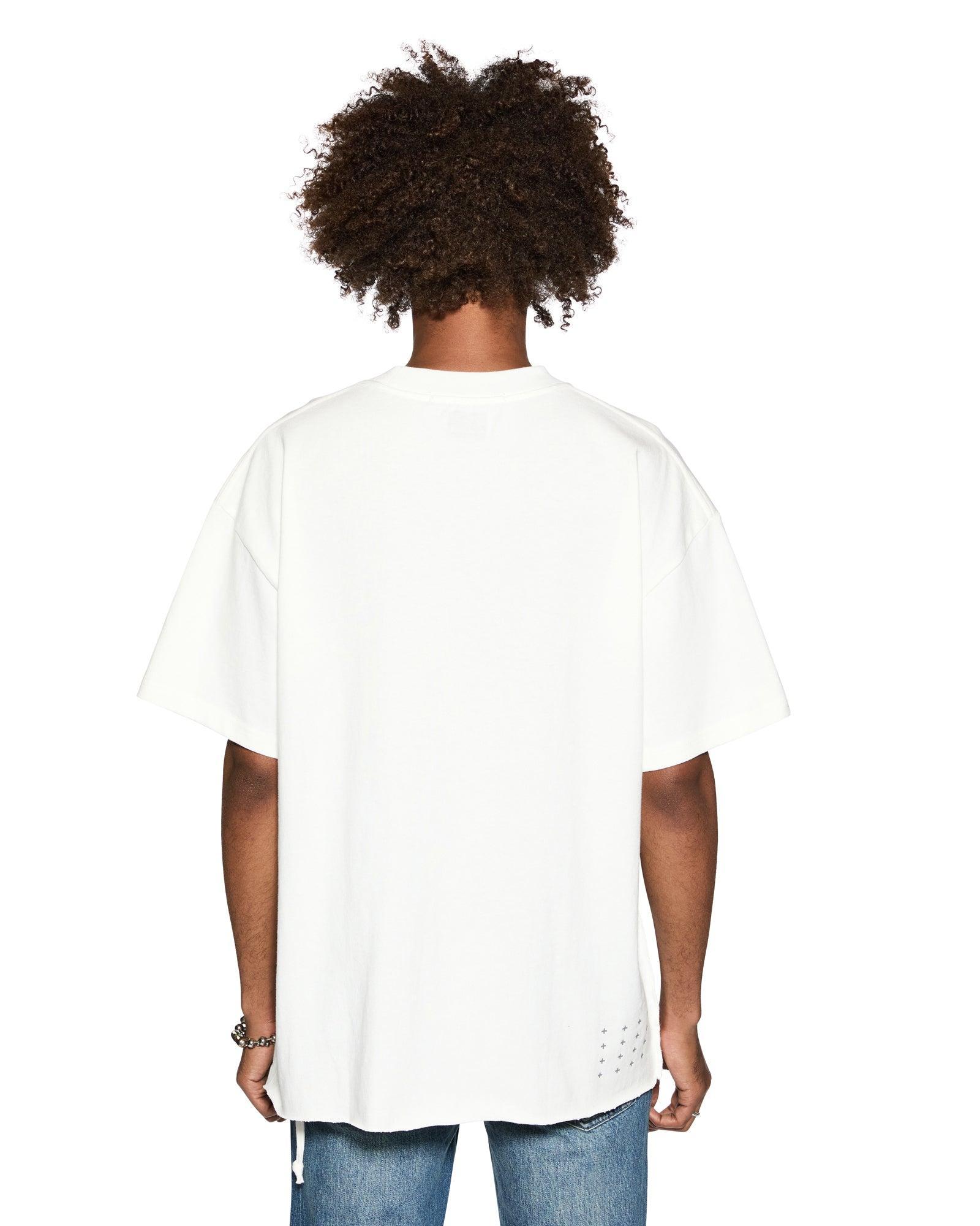 STITCHED UP EKCESS SS TEE VINTAGE WHITE Male Product Image