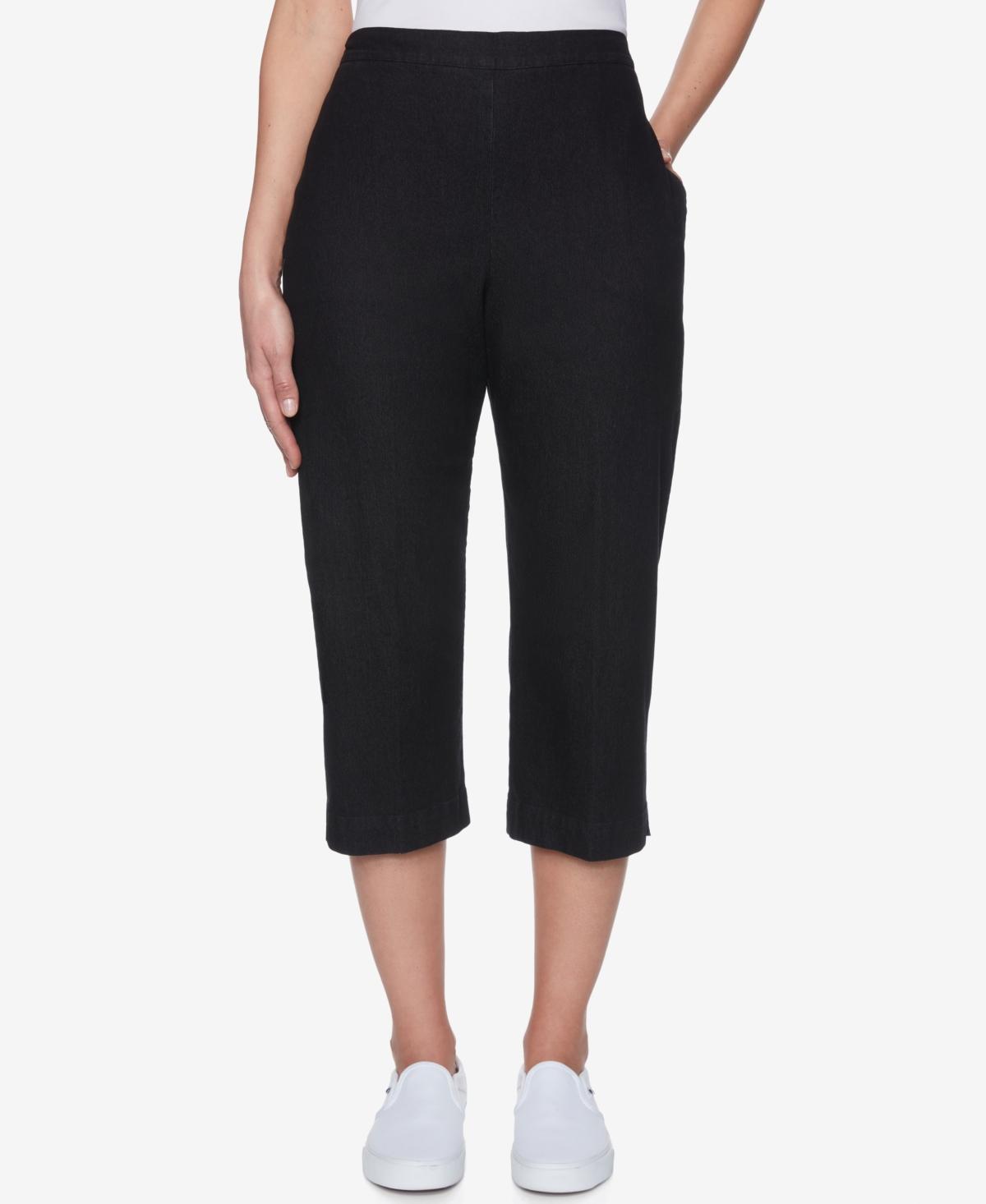 Women's Alfred Dunner Denim Capri Pants, Size: 14, White Product Image