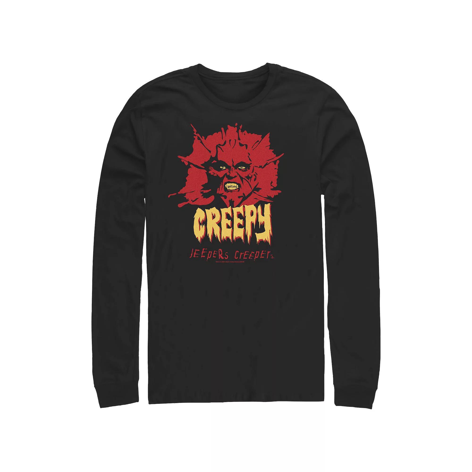 Men's Jeepers Creepers Creepy Long Sleeve Graphic Tee, Size: Large, Black Product Image