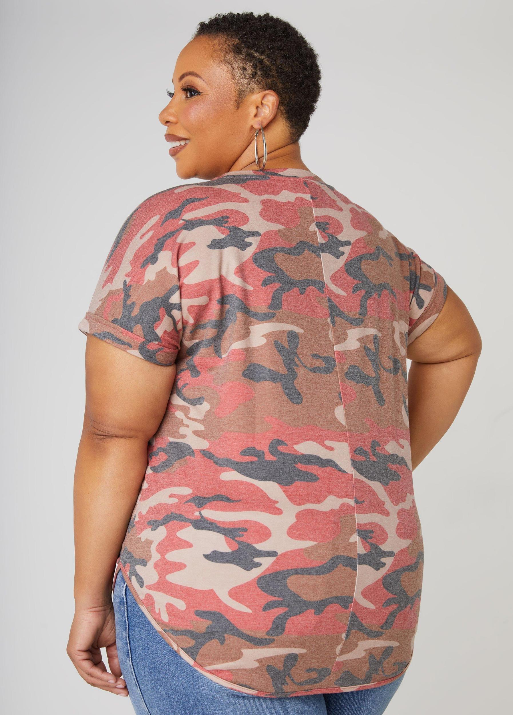 Blessed Crystal Camo Print Tee Product Image