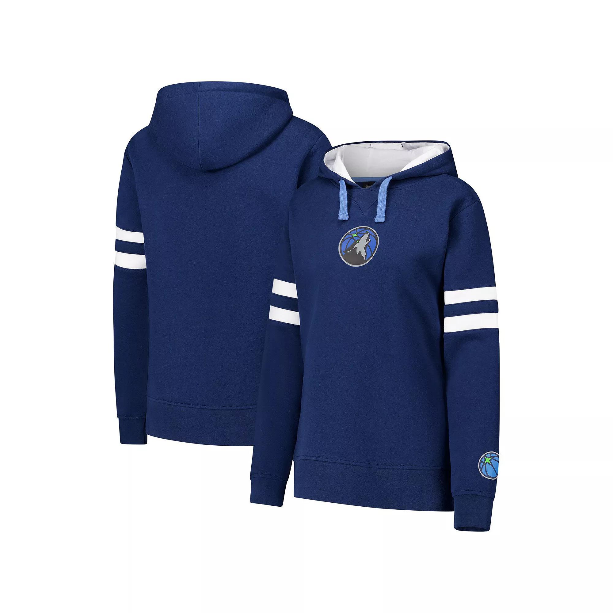 Women's Stadium Essentials Navy Minnesota Timberwolves Road Game Pullover Hoodie, Size: 2XL, Blue Product Image