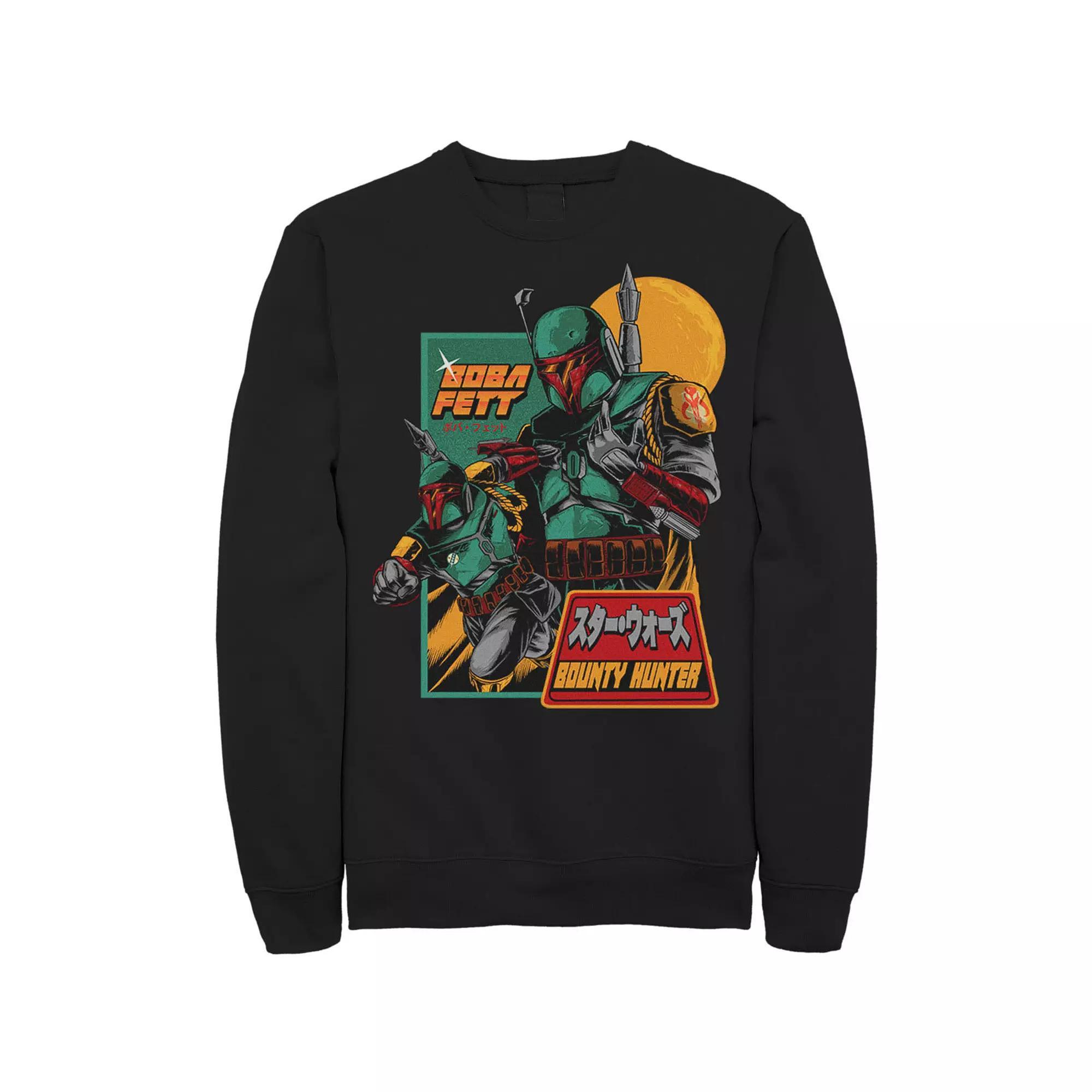 Men's Star Wars Mandalorian Soldier Kanji Sweatshirt, Size: Large, Black Product Image