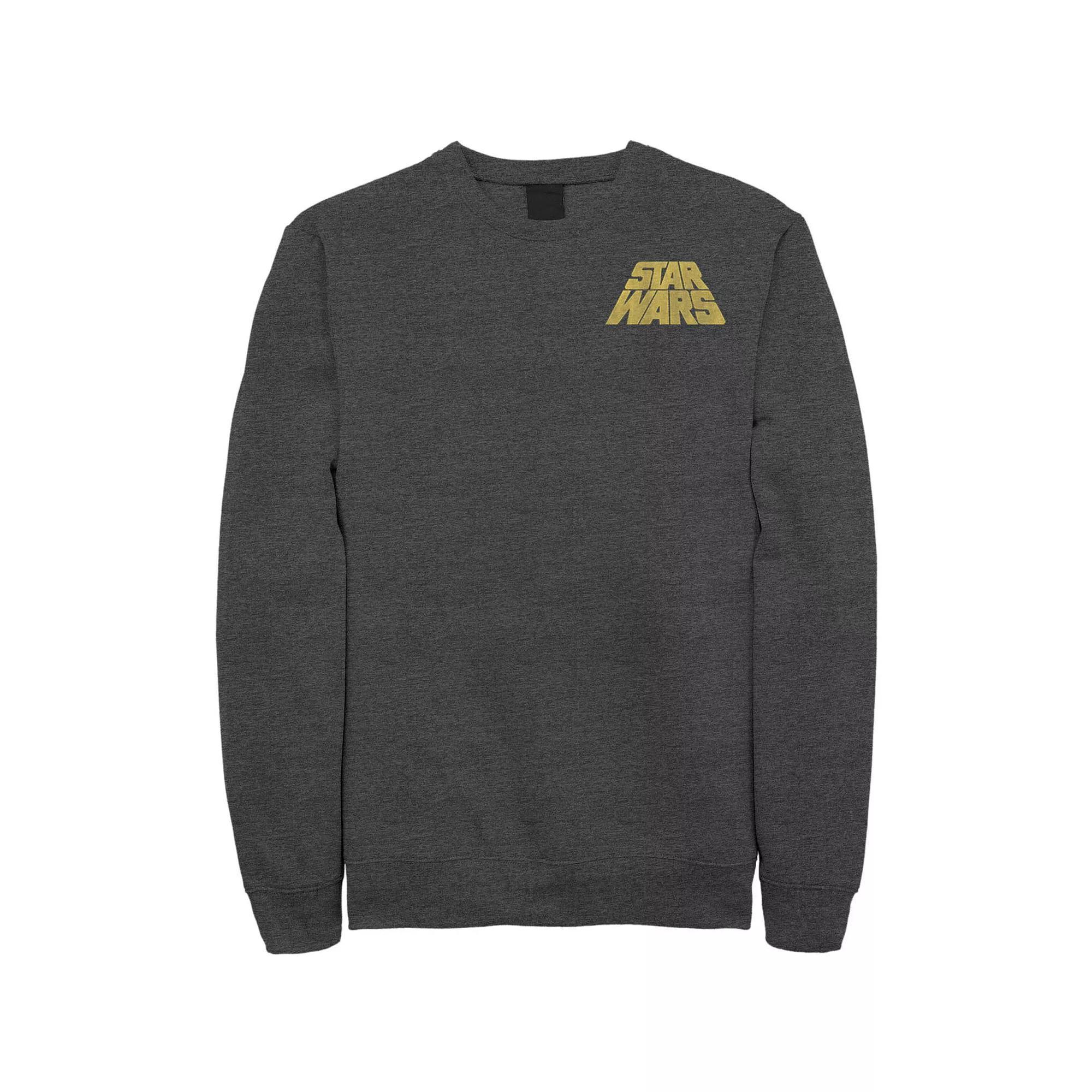 Men's Star Wars Distressed Slant Logo Z2 Sweatshirt, Size: Medium, Blue Product Image