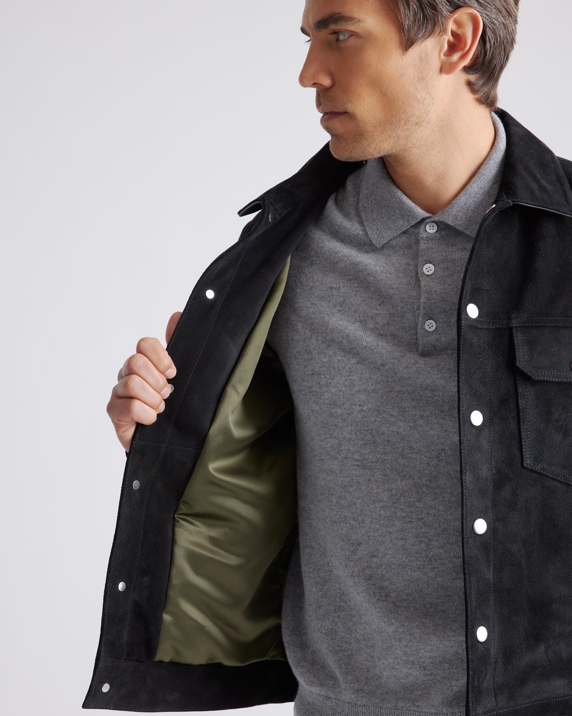 Quince | Men's Italian Suede Trucker Jacket Suede Leather Product Image