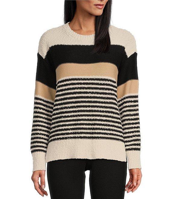Westbound Stripe Long Sleeve Crew Neck Sweater Product Image