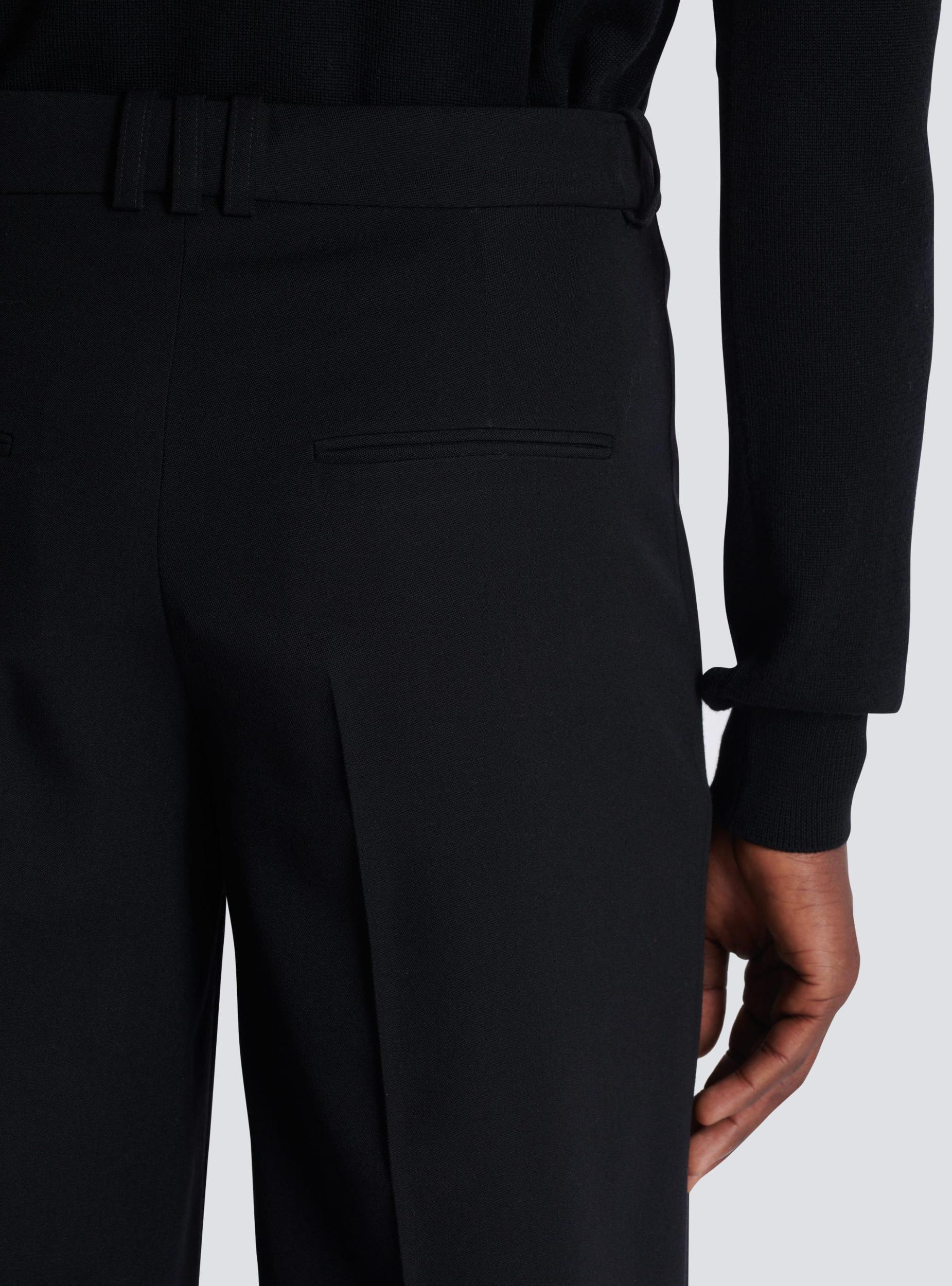 Pleated grain de poudre trousers Product Image