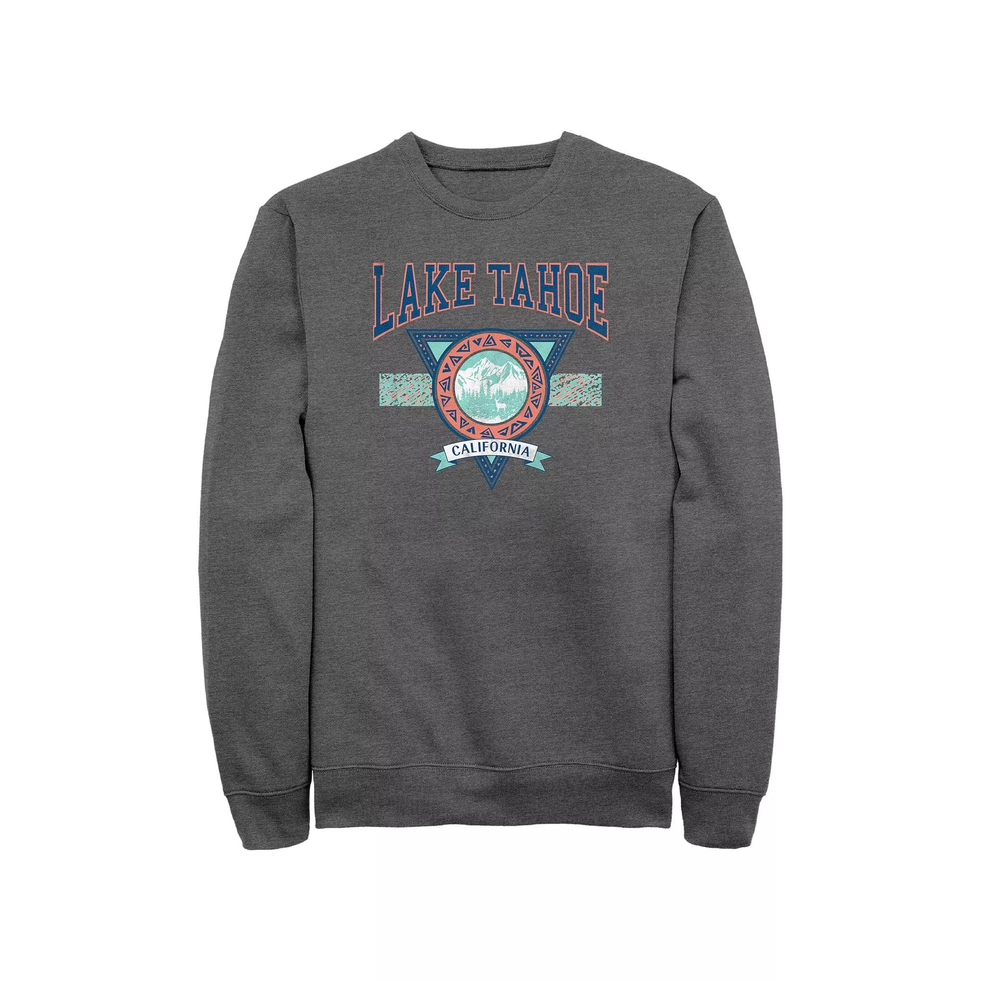 Men's Lake Tahoe California Sweatshirt, Size: XL, Grey Heather Product Image