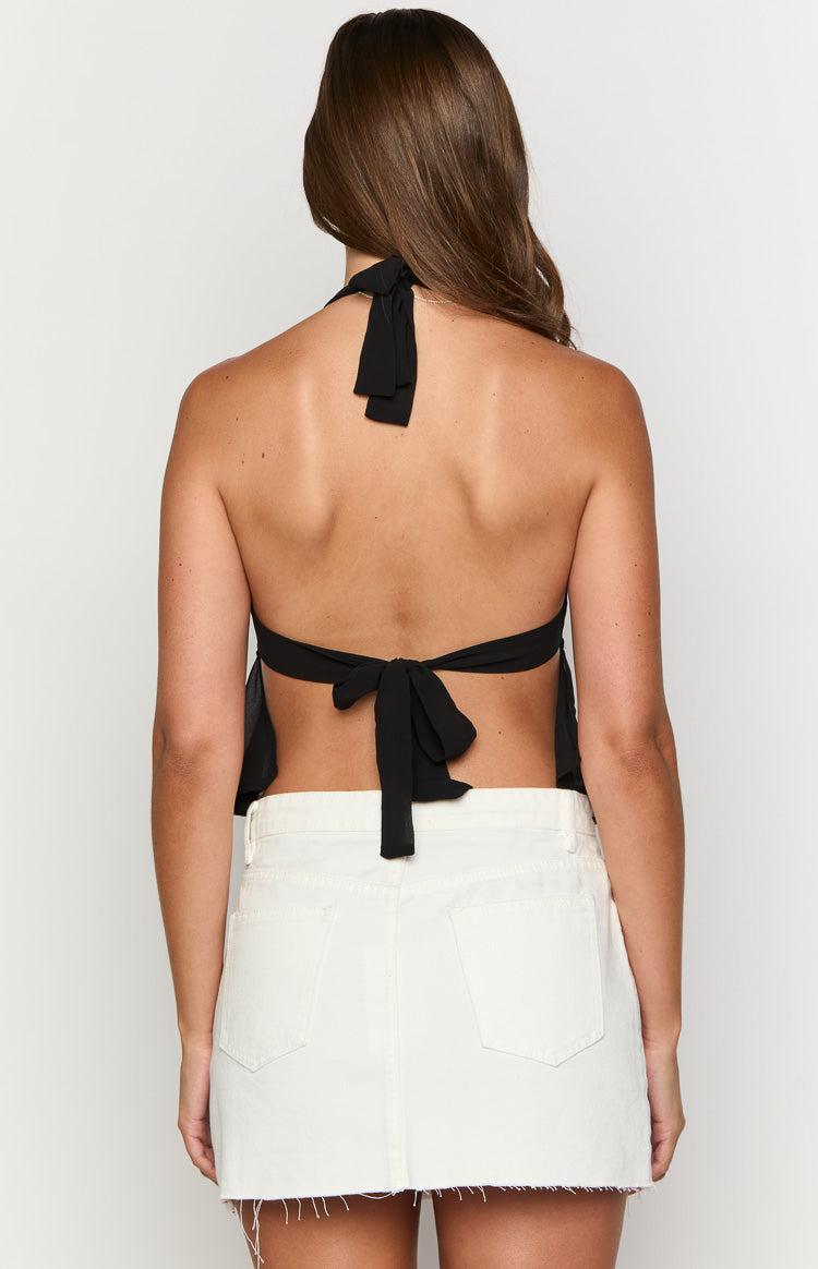Brielle Black Halter Top Girls Product Image