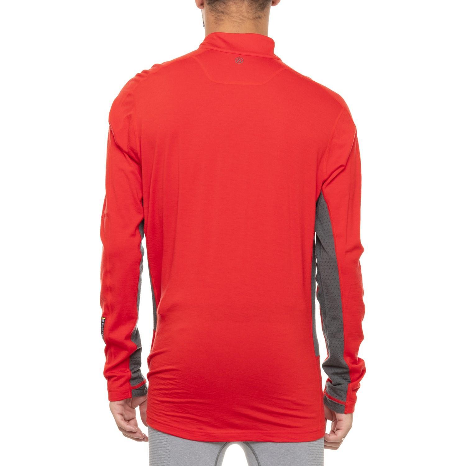 ARTILECT Flatiron 185 Zip Neck Base Layer Top - Merino Wool, Long Sleeve Product Image