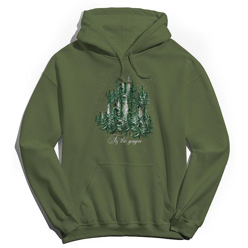Men's Tis The Season Fleece Hoodie, Women's, Size: XXL, Military Green Product Image