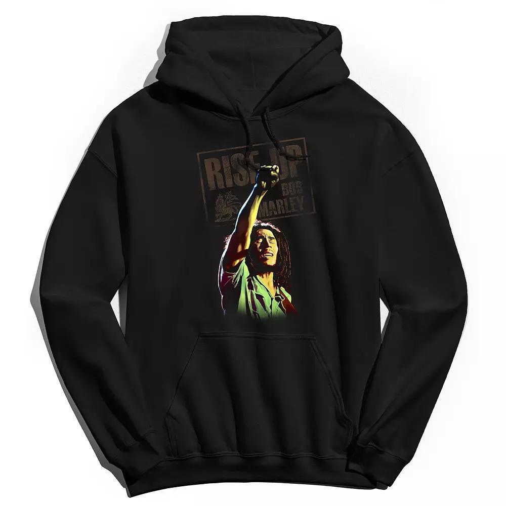 Men's Bob Marley Arms Up Hoodie, Size: Small, Black Product Image
